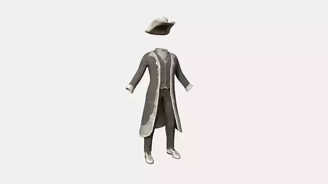 Cowboy Outfit A07 - Character Fashion Design Low-poly 3D model