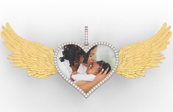 Heart Frame Medium Size 2 Options 3D print model