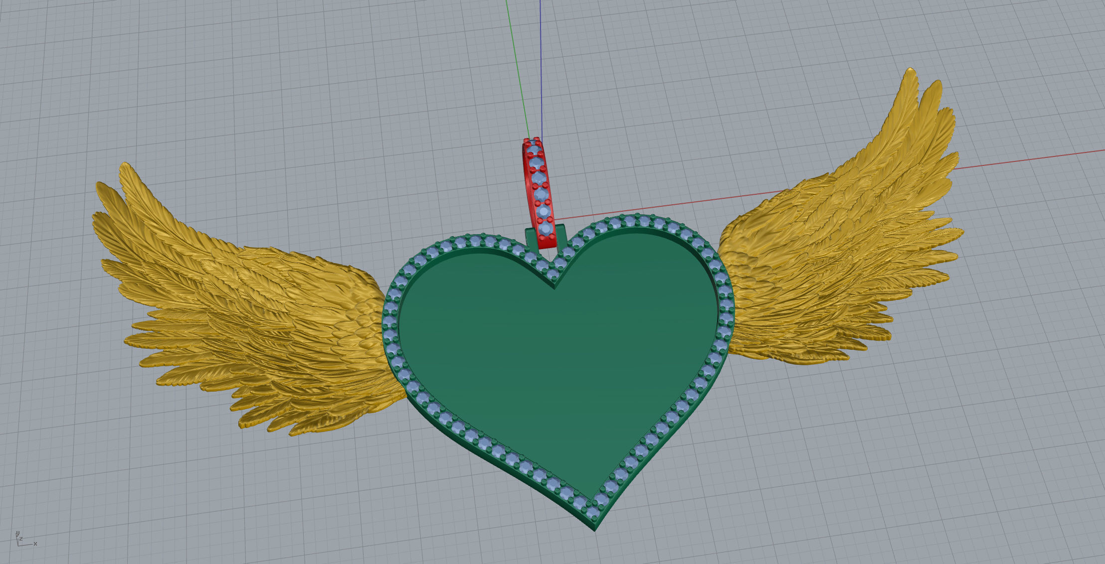 Heart Frame Small Size 2 Options 3D print model_8