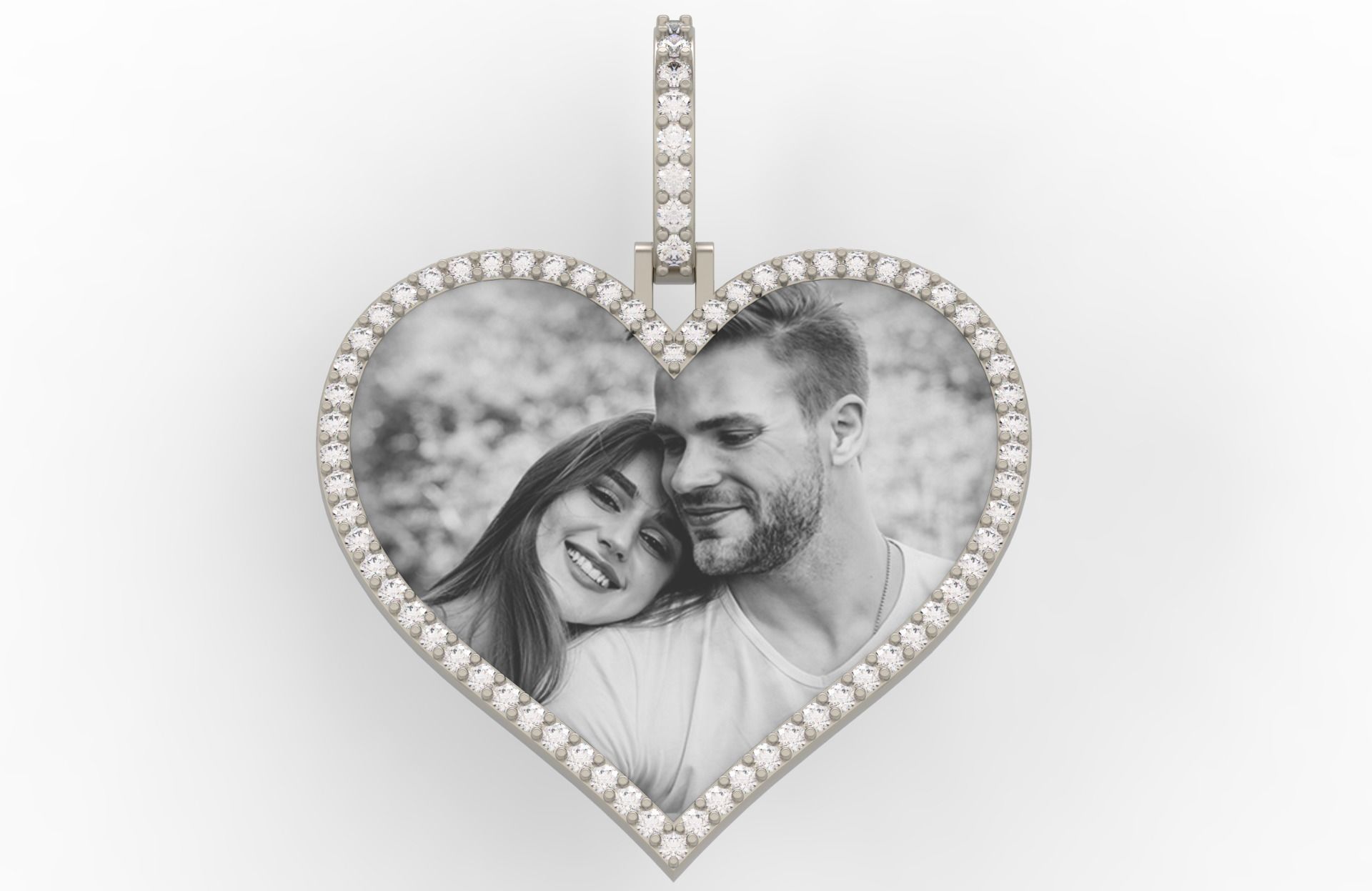 Heart Frame Small Size 2 Options 3D print model_1