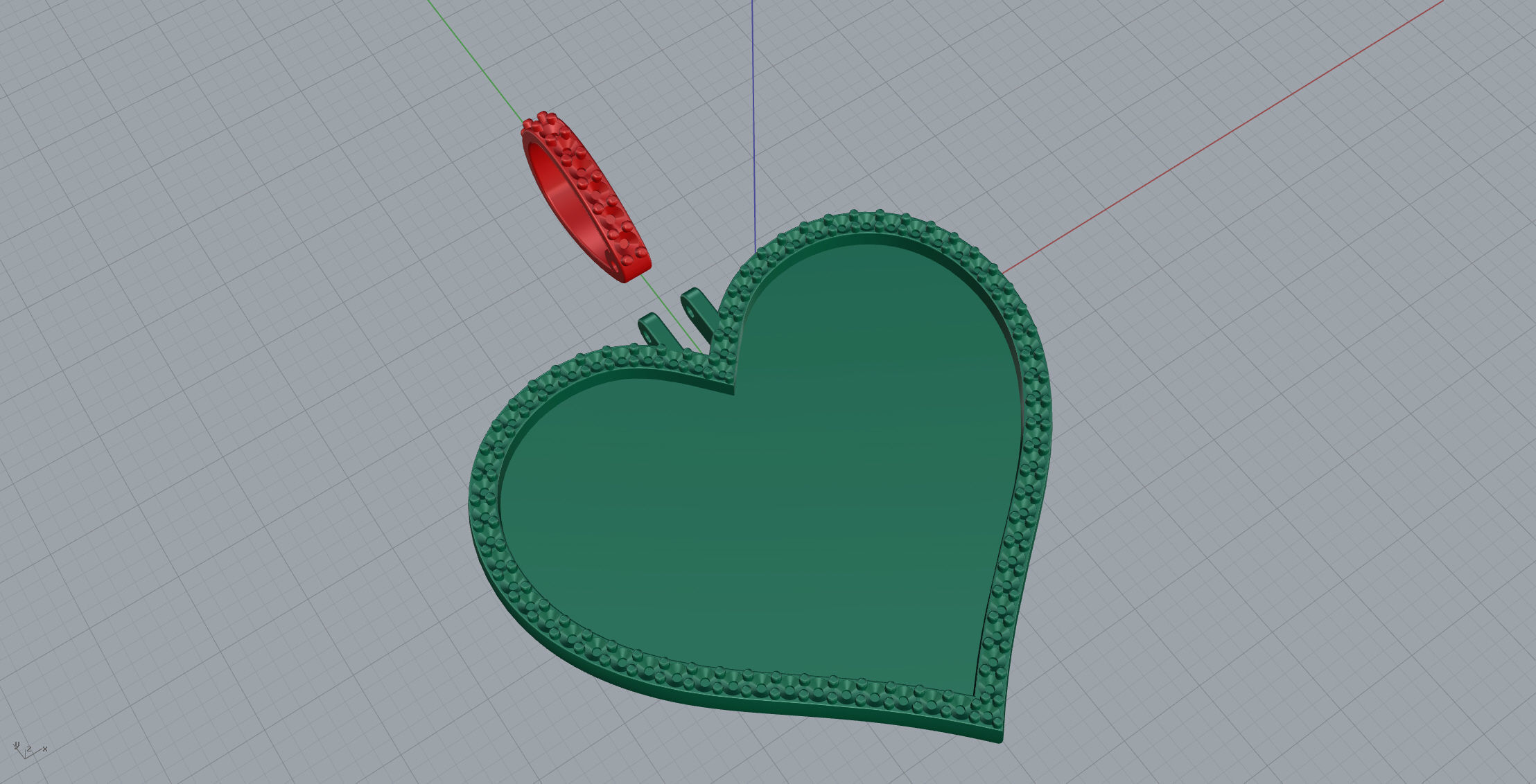 Heart Frame Small Size 2 Options 3D print model_17