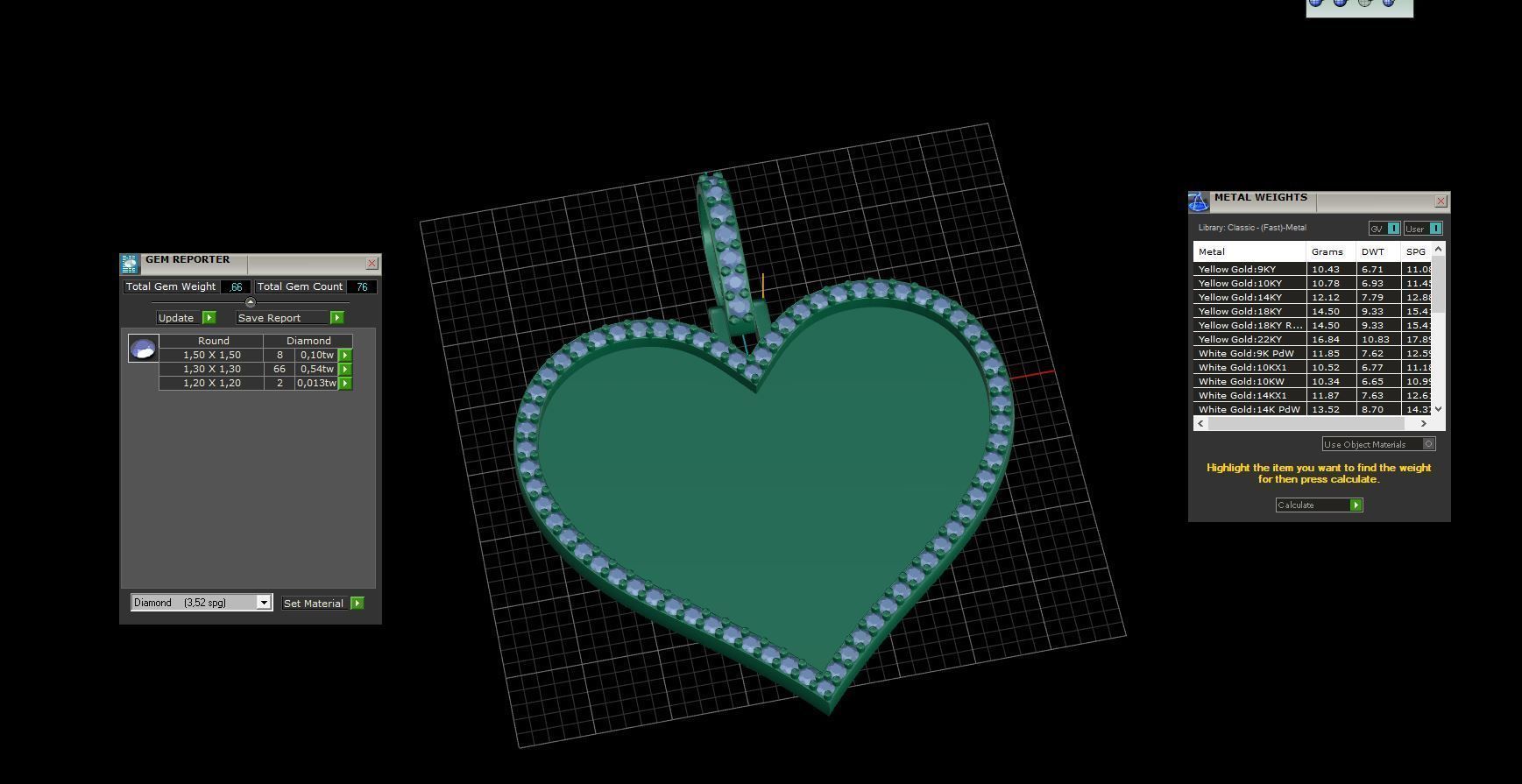 Heart Frame Small Size 2 Options 3D print model_12