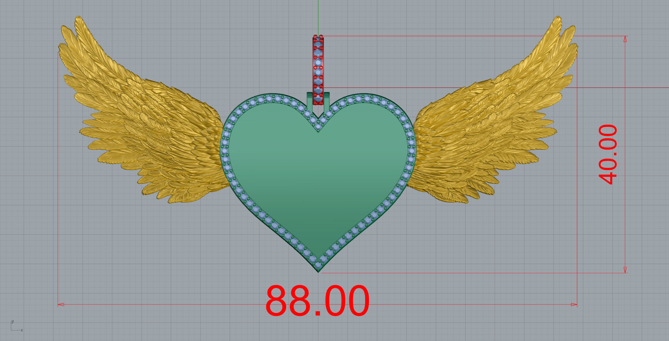 Heart Frame Small Size 2 Options 3D print model_13