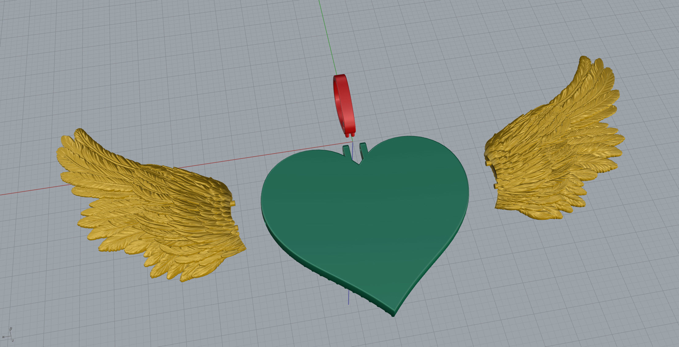 Heart Frame Small Size 2 Options 3D print model_15