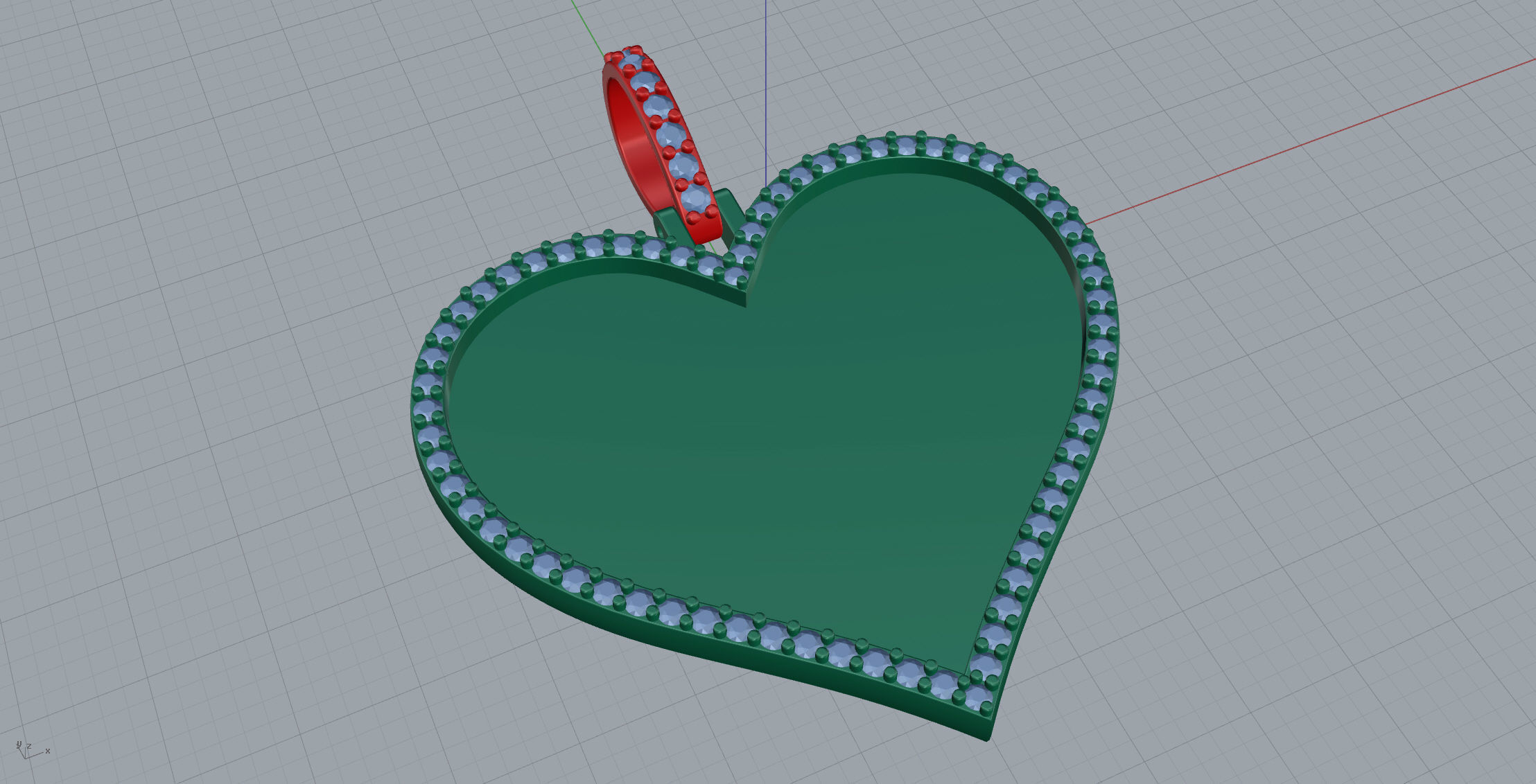 Heart Frame Small Size 2 Options 3D print model_16