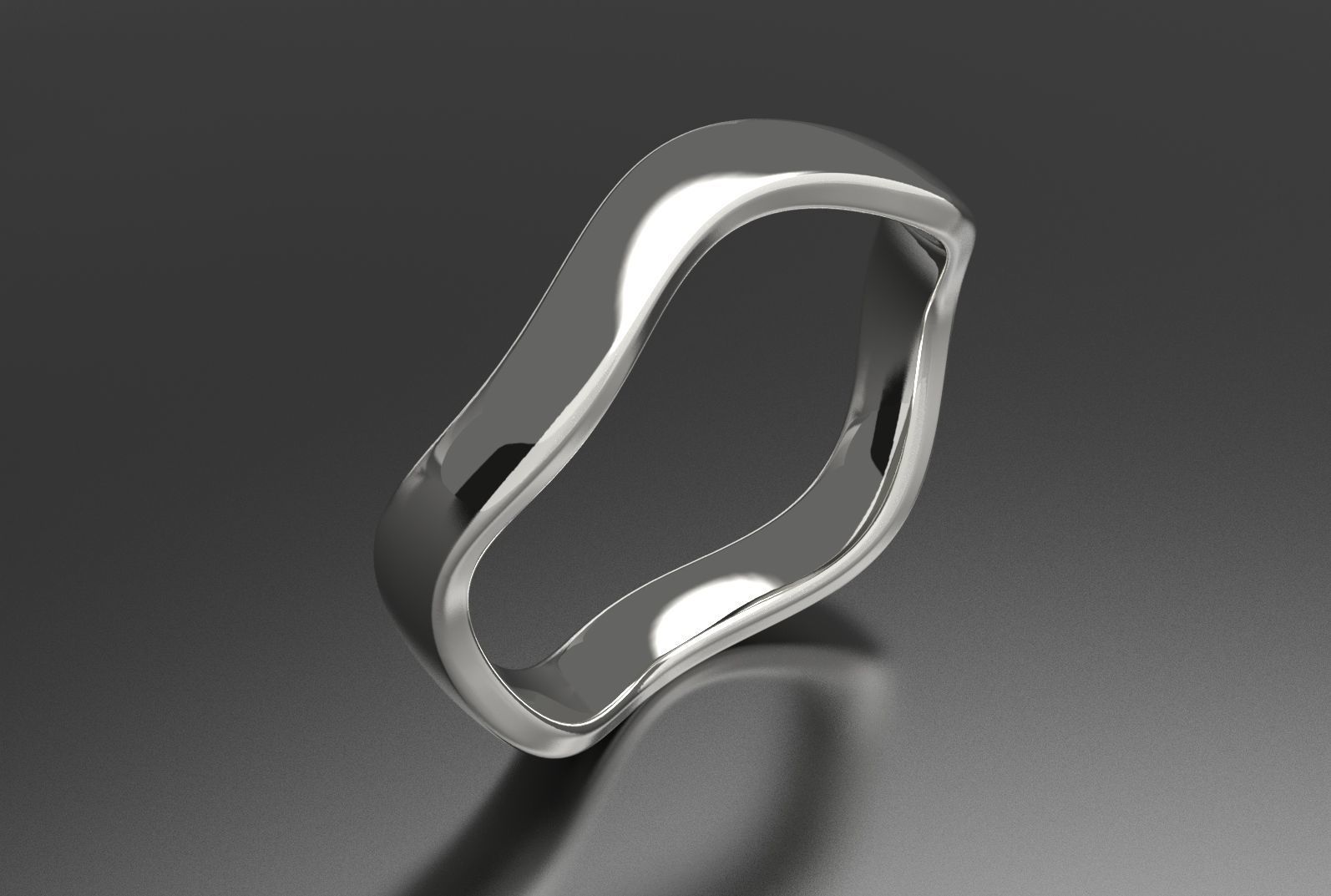 Wave Ring 3D print model_1