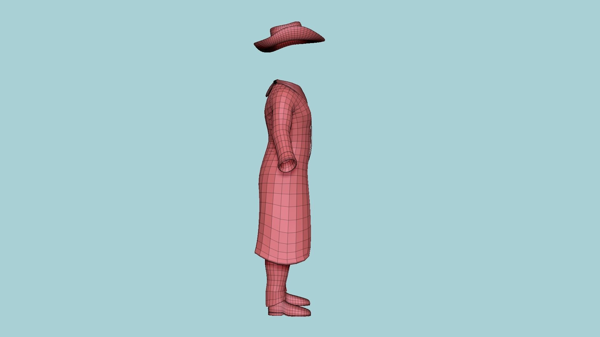08 Cowboy Outfits A - Character Fashion Design 3D Model Collection_18