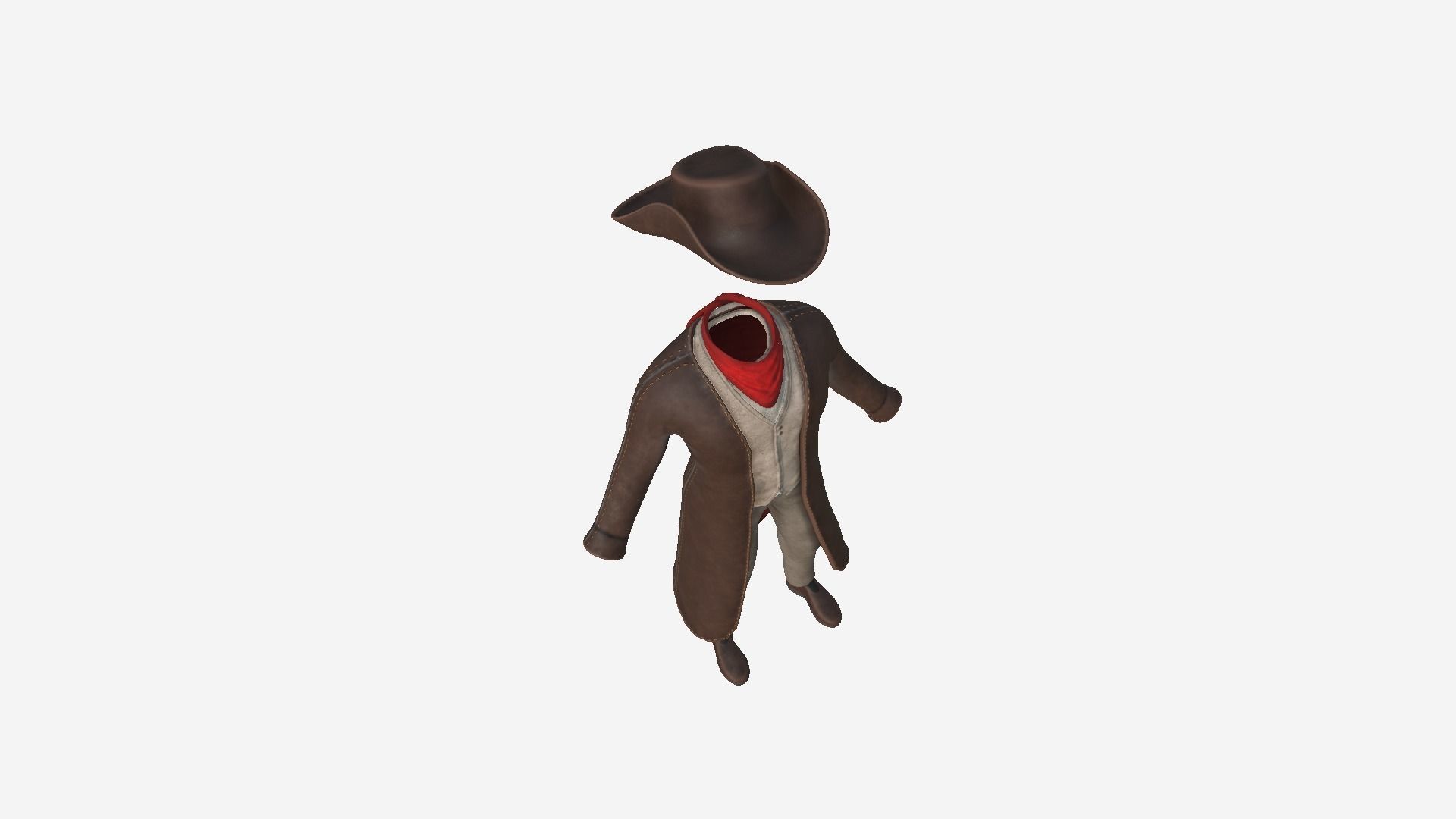 08 Cowboy Outfits A - Character Fashion Design 3D Model Collection_51