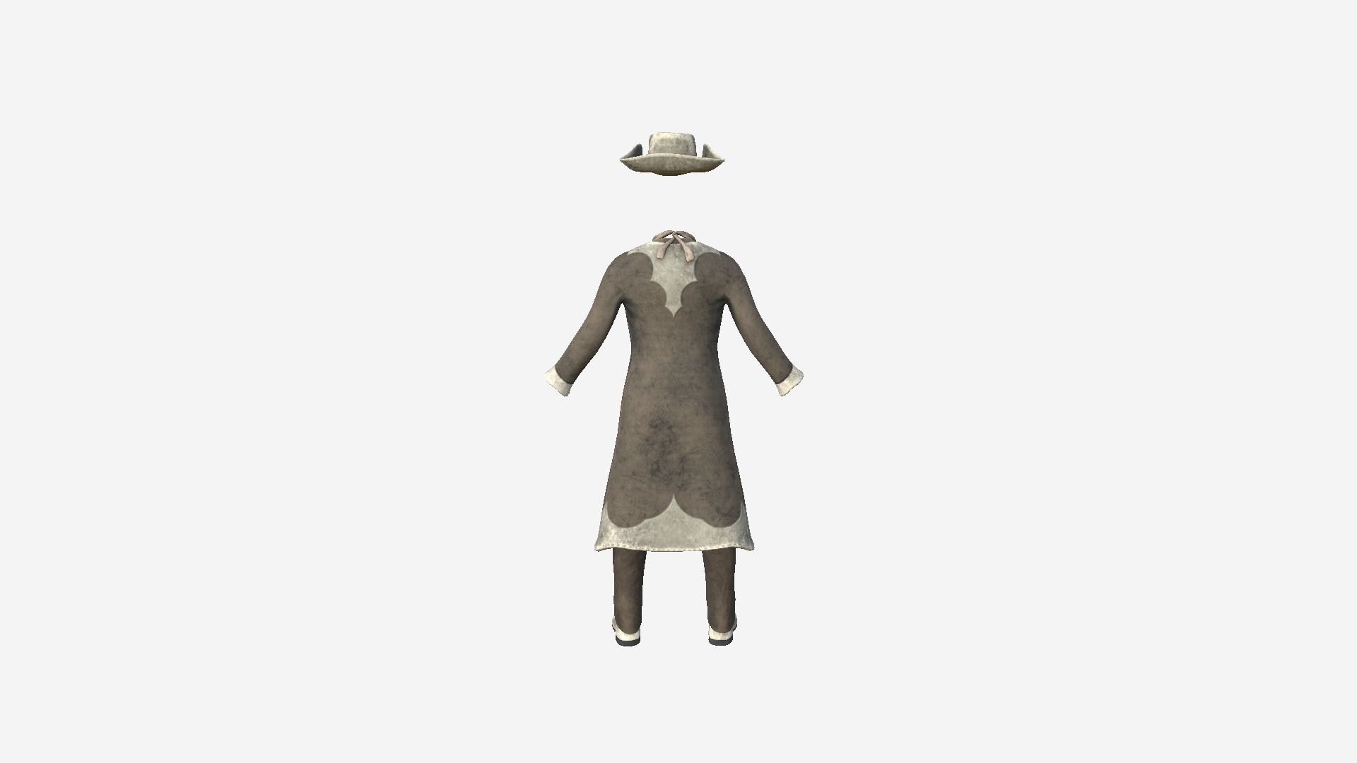 08 Cowboy Outfits A - Character Fashion Design 3D Model Collection_24