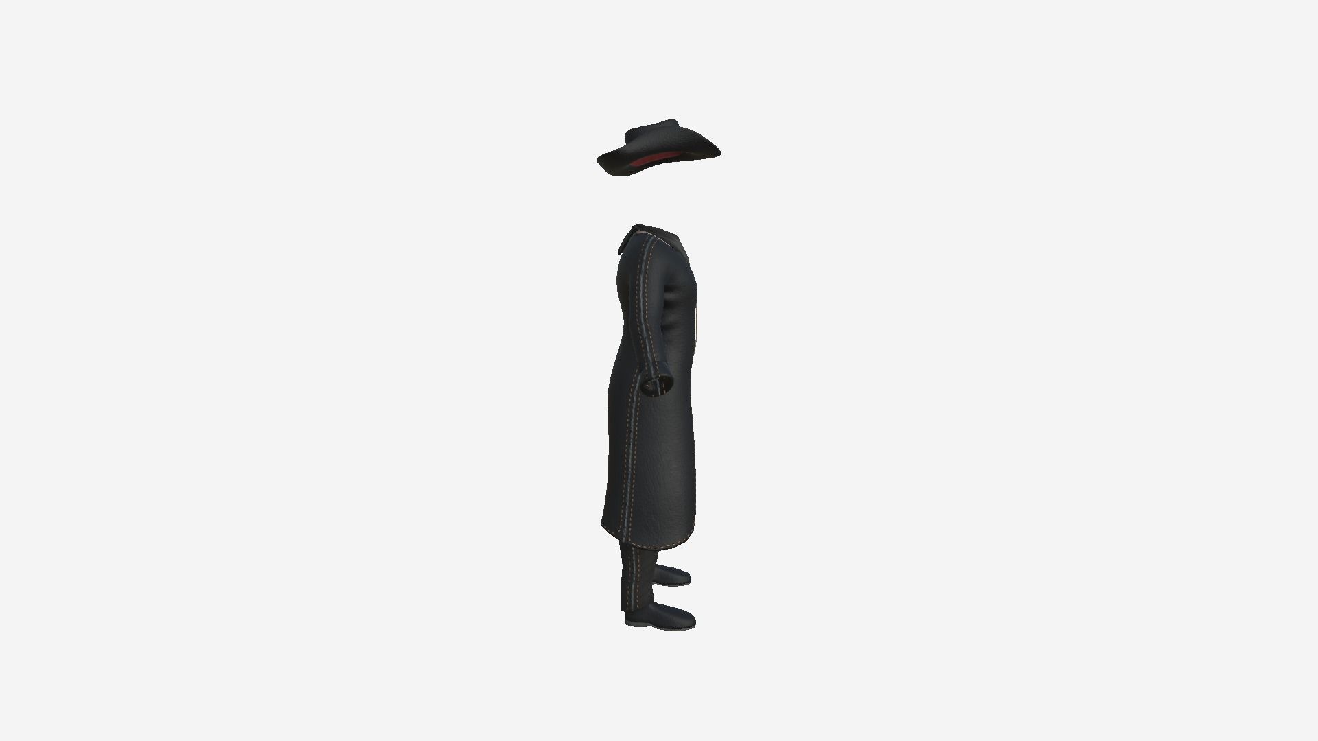 08 Cowboy Outfits A - Character Fashion Design 3D Model Collection_33