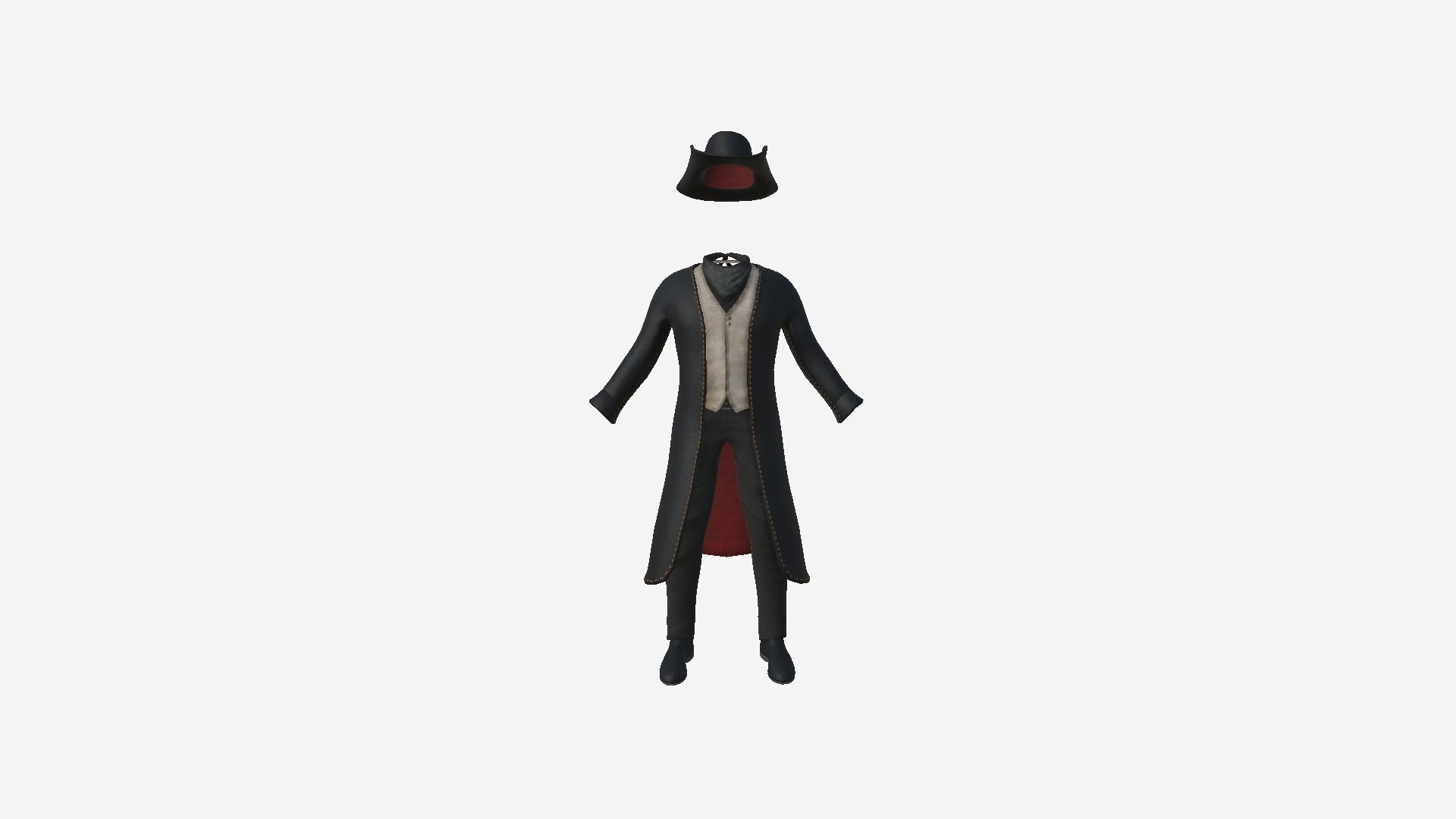 08 Cowboy Outfits A - Character Fashion Design 3D Model Collection_45