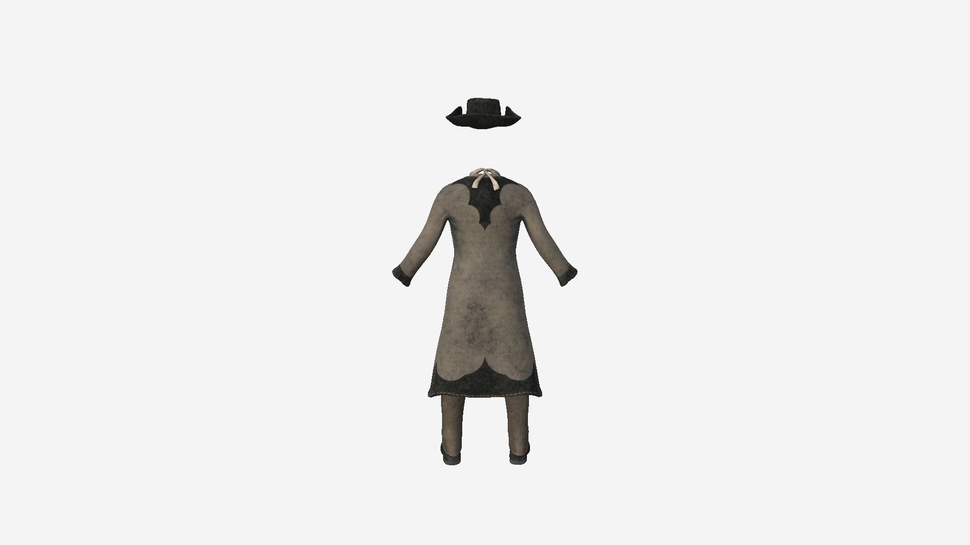 08 Cowboy Outfits A - Character Fashion Design 3D Model Collection_25