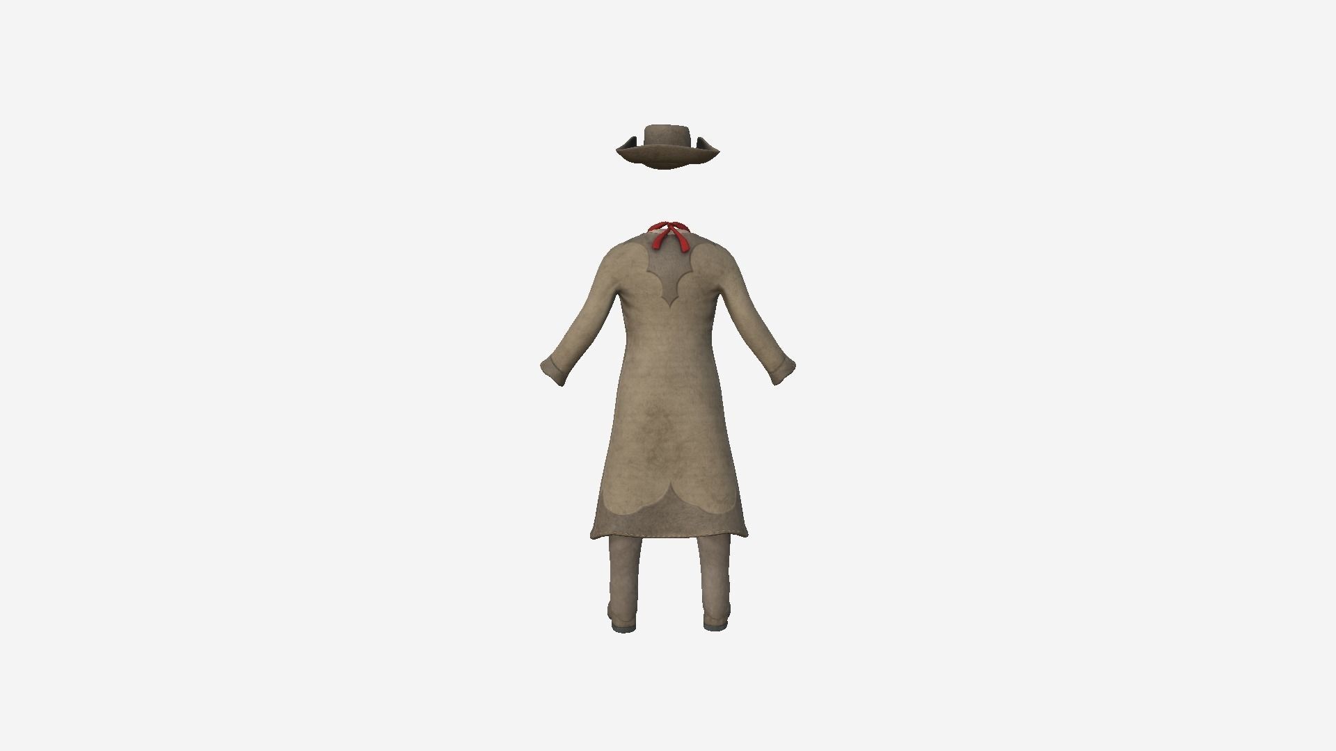 08 Cowboy Outfits A - Character Fashion Design 3D Model Collection_28
