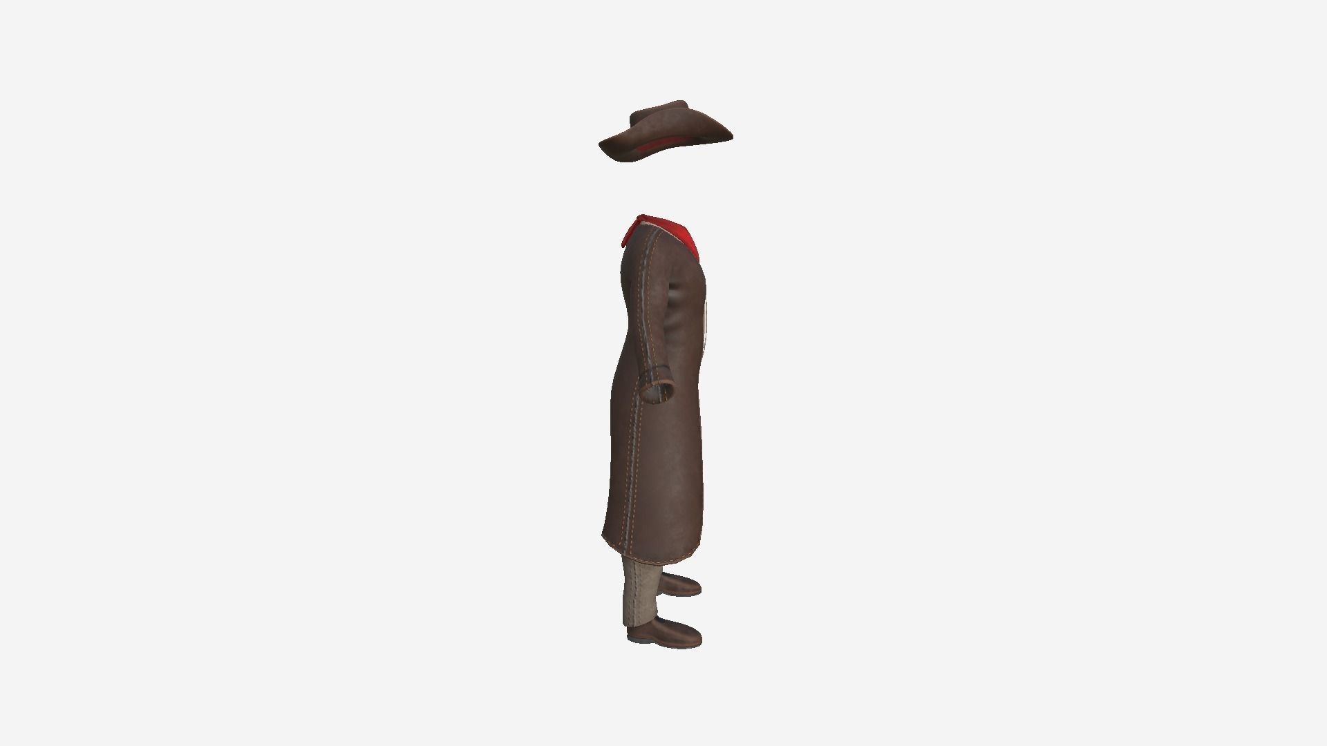 08 Cowboy Outfits A - Character Fashion Design 3D Model Collection_32