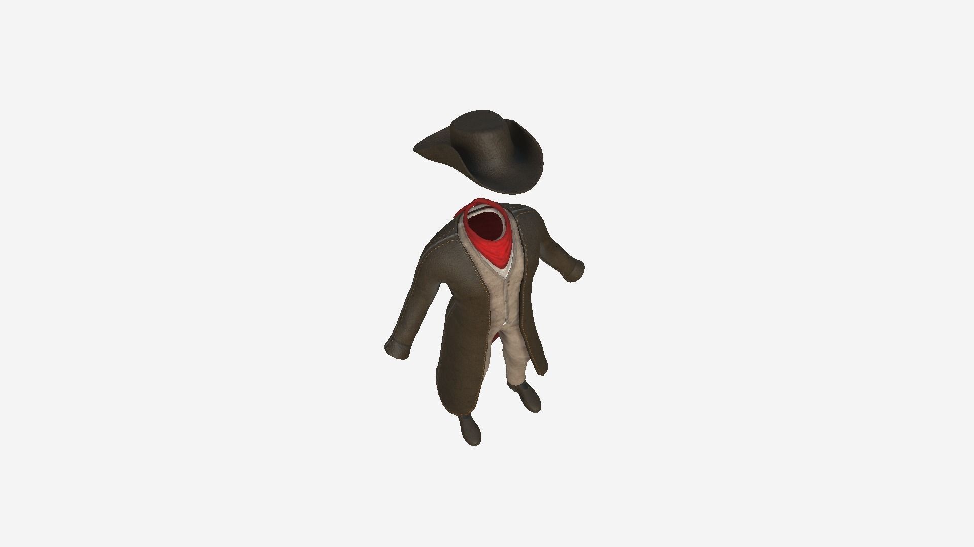 08 Cowboy Outfits A - Character Fashion Design 3D Model Collection_42