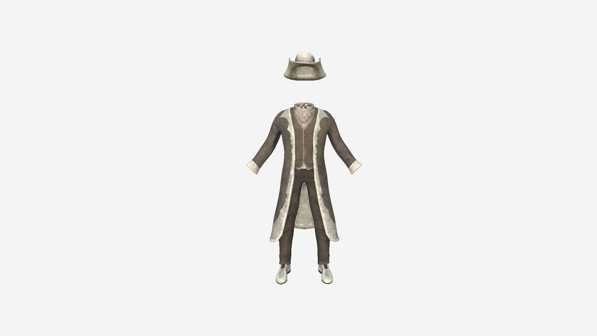 08 Cowboy Outfits A - Character Fashion Design 3D Model Collection_27