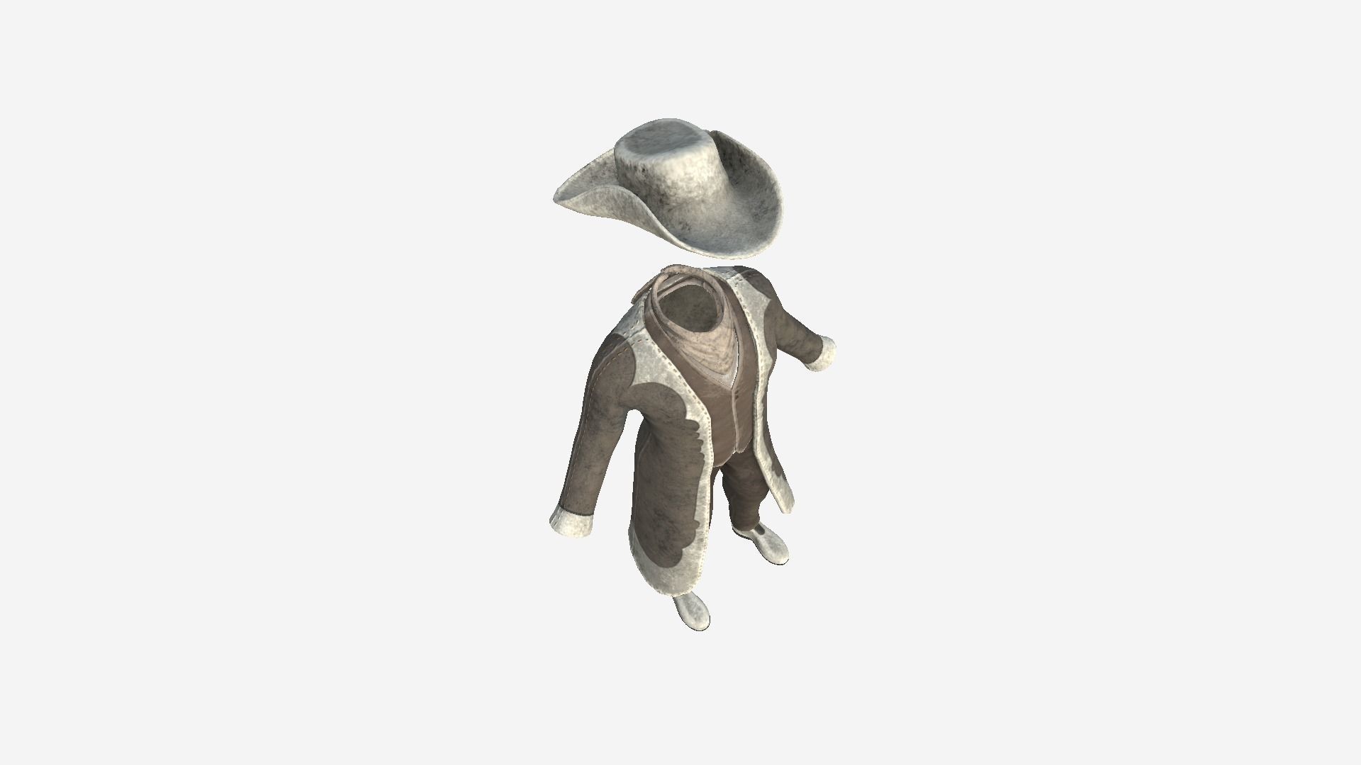 08 Cowboy Outfits A - Character Fashion Design 3D Model Collection_23