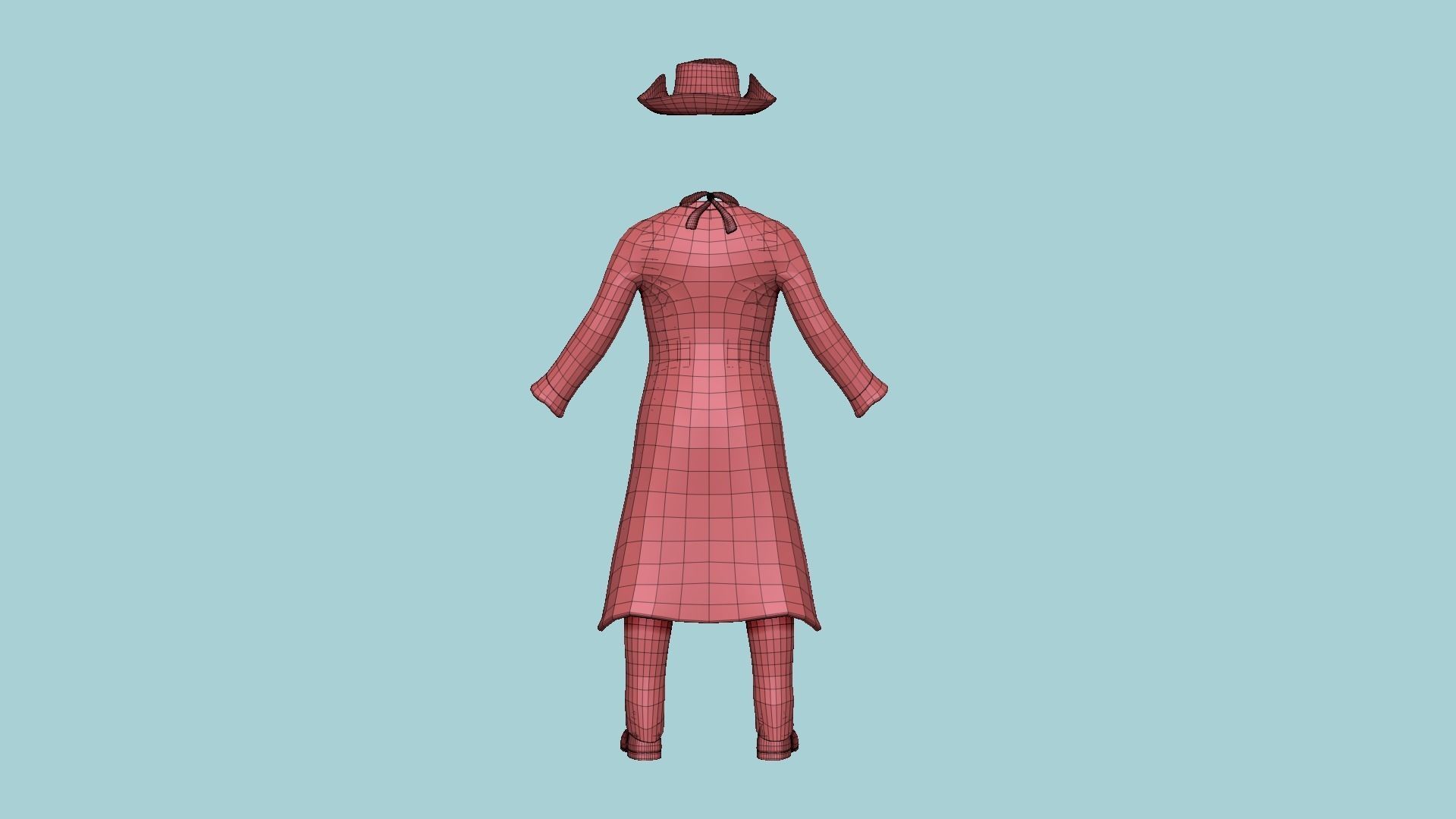 08 Cowboy Outfits A - Character Fashion Design 3D Model Collection_19
