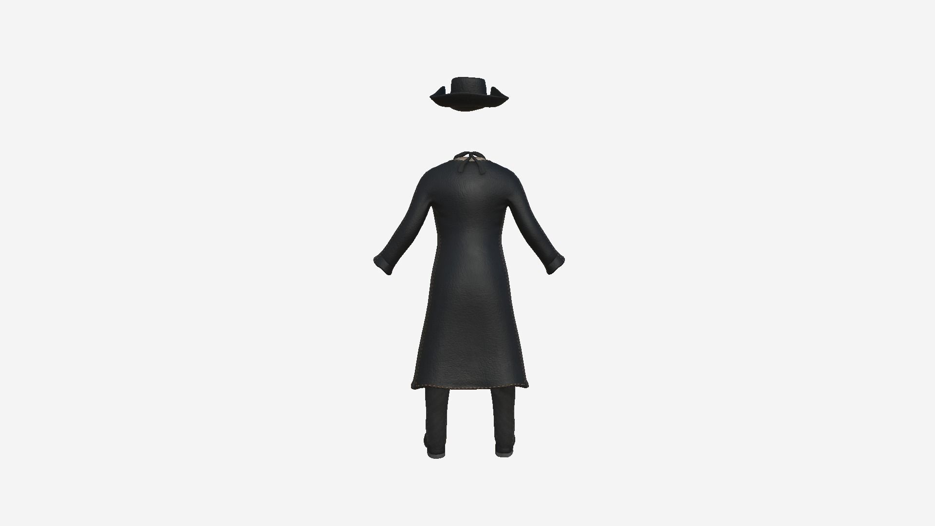 08 Cowboy Outfits A - Character Fashion Design 3D Model Collection_35