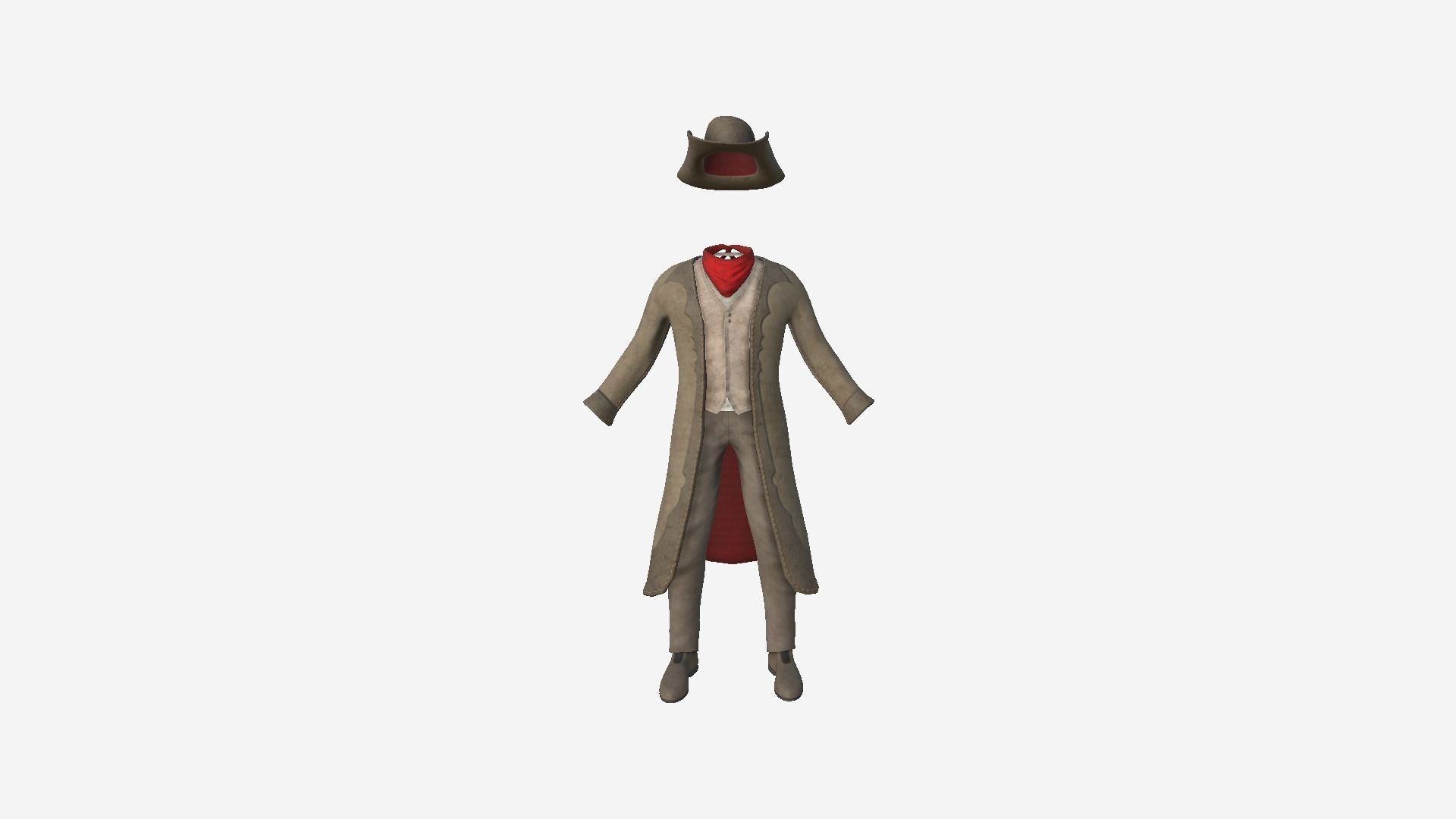08 Cowboy Outfits A - Character Fashion Design 3D Model Collection_40