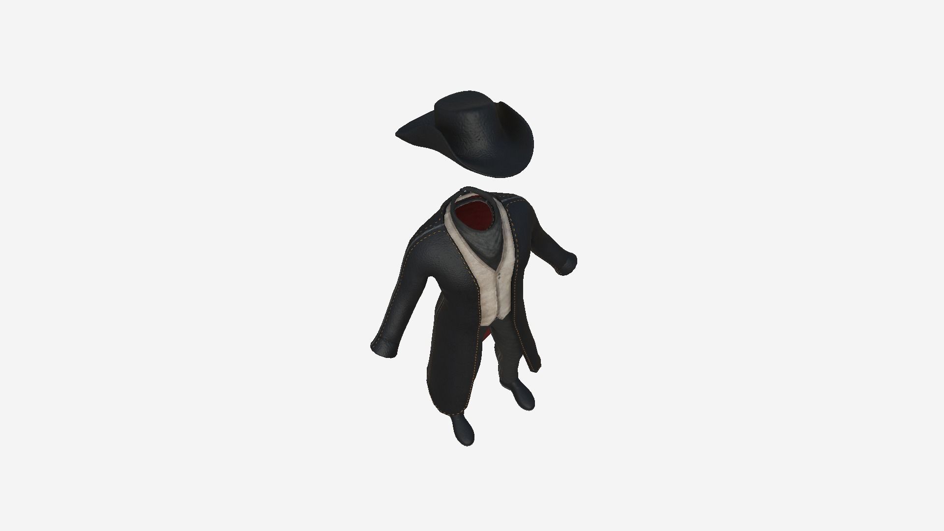 08 Cowboy Outfits A - Character Fashion Design 3D Model Collection_47