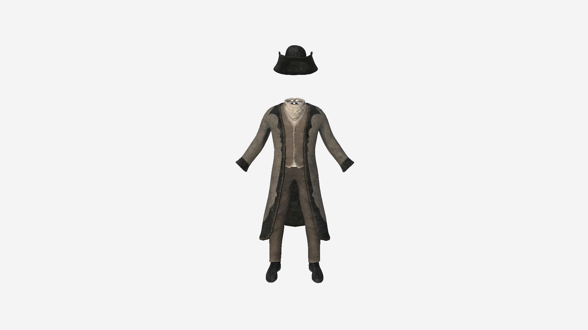 08 Cowboy Outfits A - Character Fashion Design 3D Model Collection_22