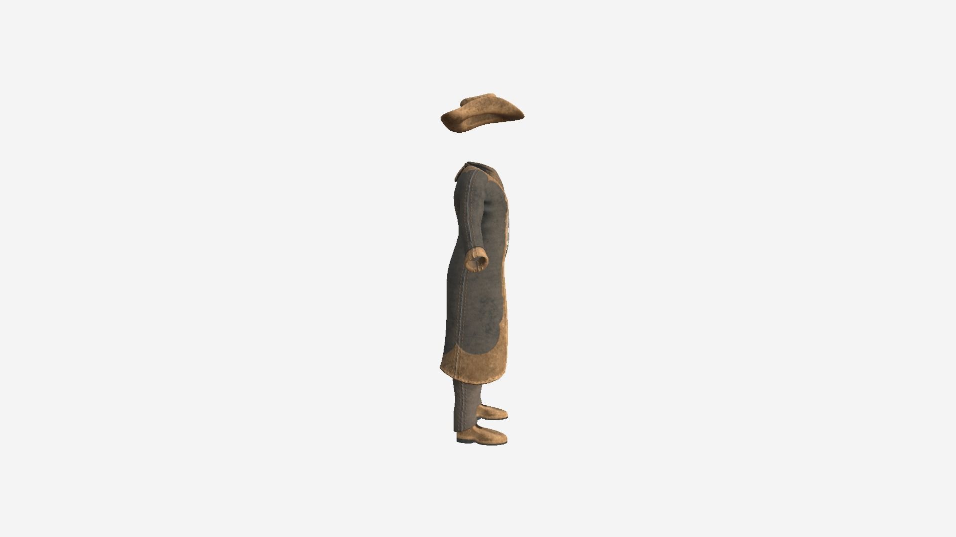 08 Cowboy Outfits A - Character Fashion Design 3D Model Collection_34