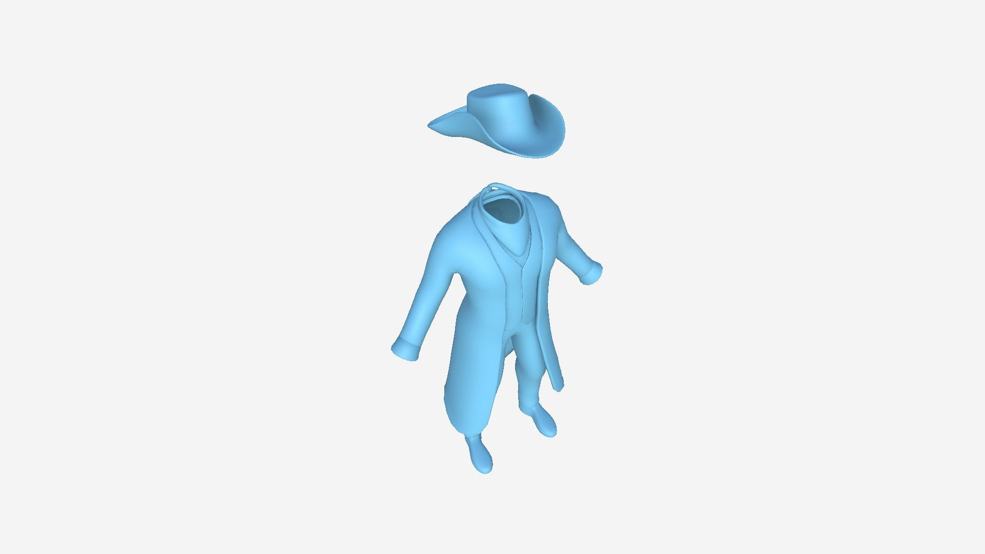 08 Cowboy Outfits A - Character Fashion Design 3D Model Collection_11