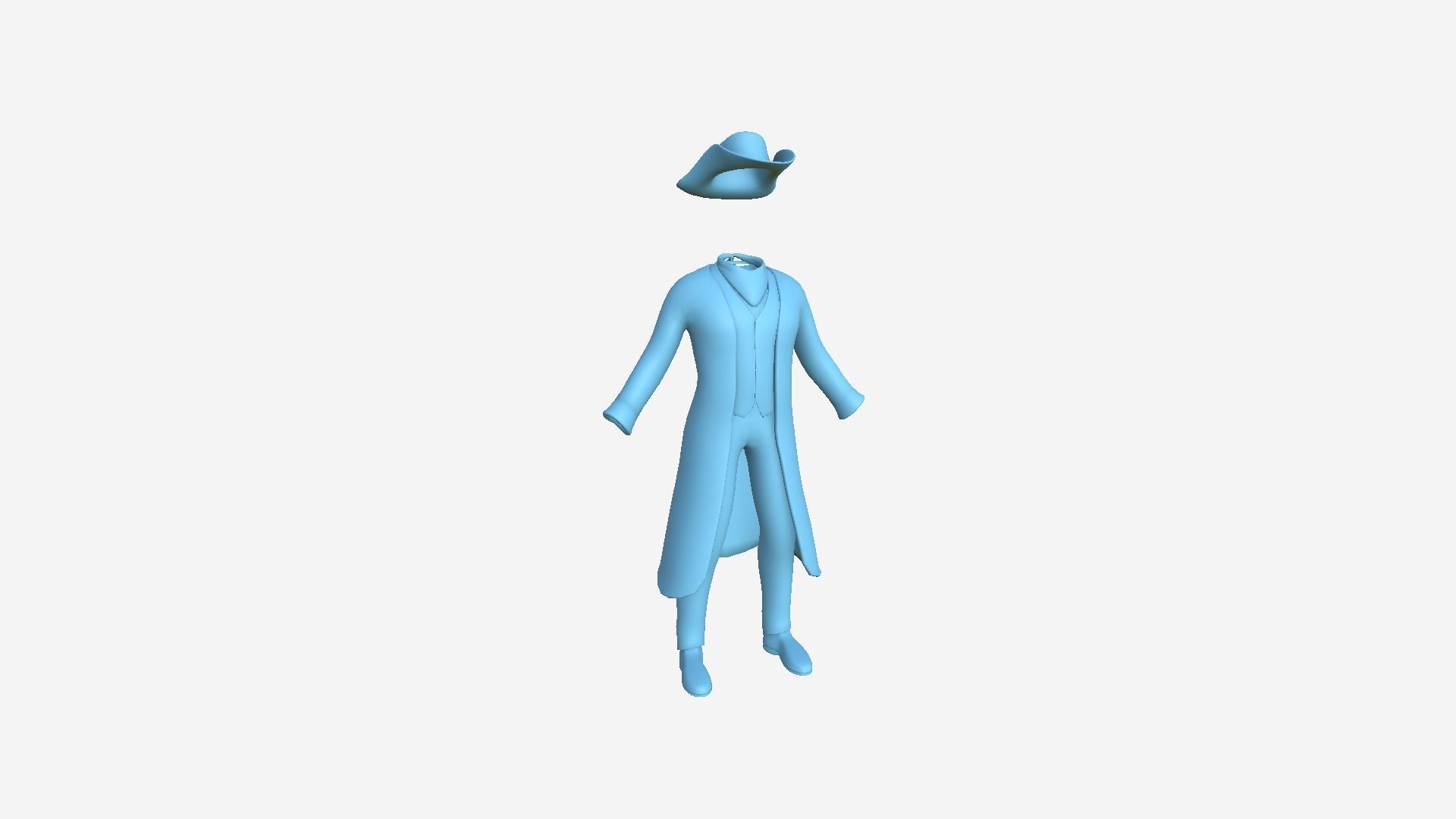 08 Cowboy Outfits A - Character Fashion Design 3D Model Collection_10