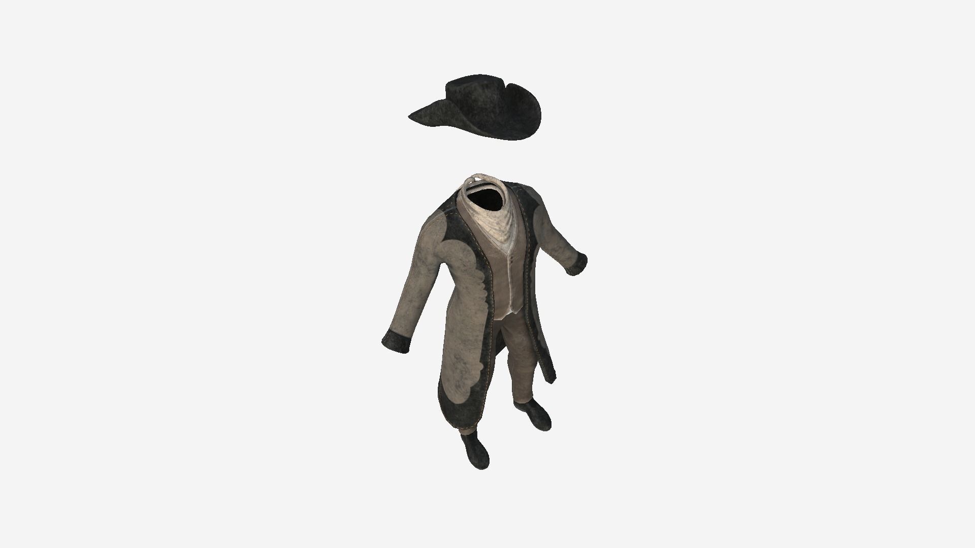 08 Cowboy Outfits A - Character Fashion Design 3D Model Collection_21