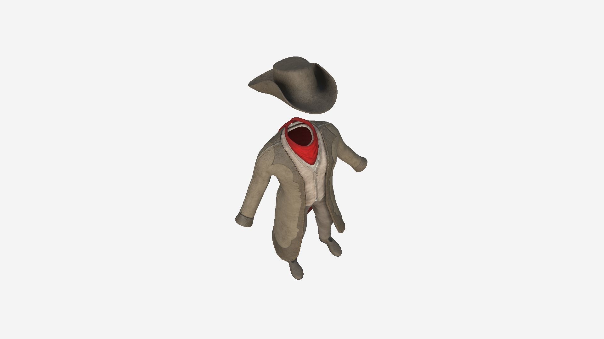 08 Cowboy Outfits A - Character Fashion Design 3D Model Collection_44