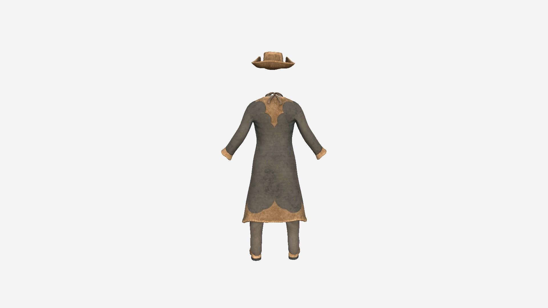 08 Cowboy Outfits A - Character Fashion Design 3D Model Collection_30