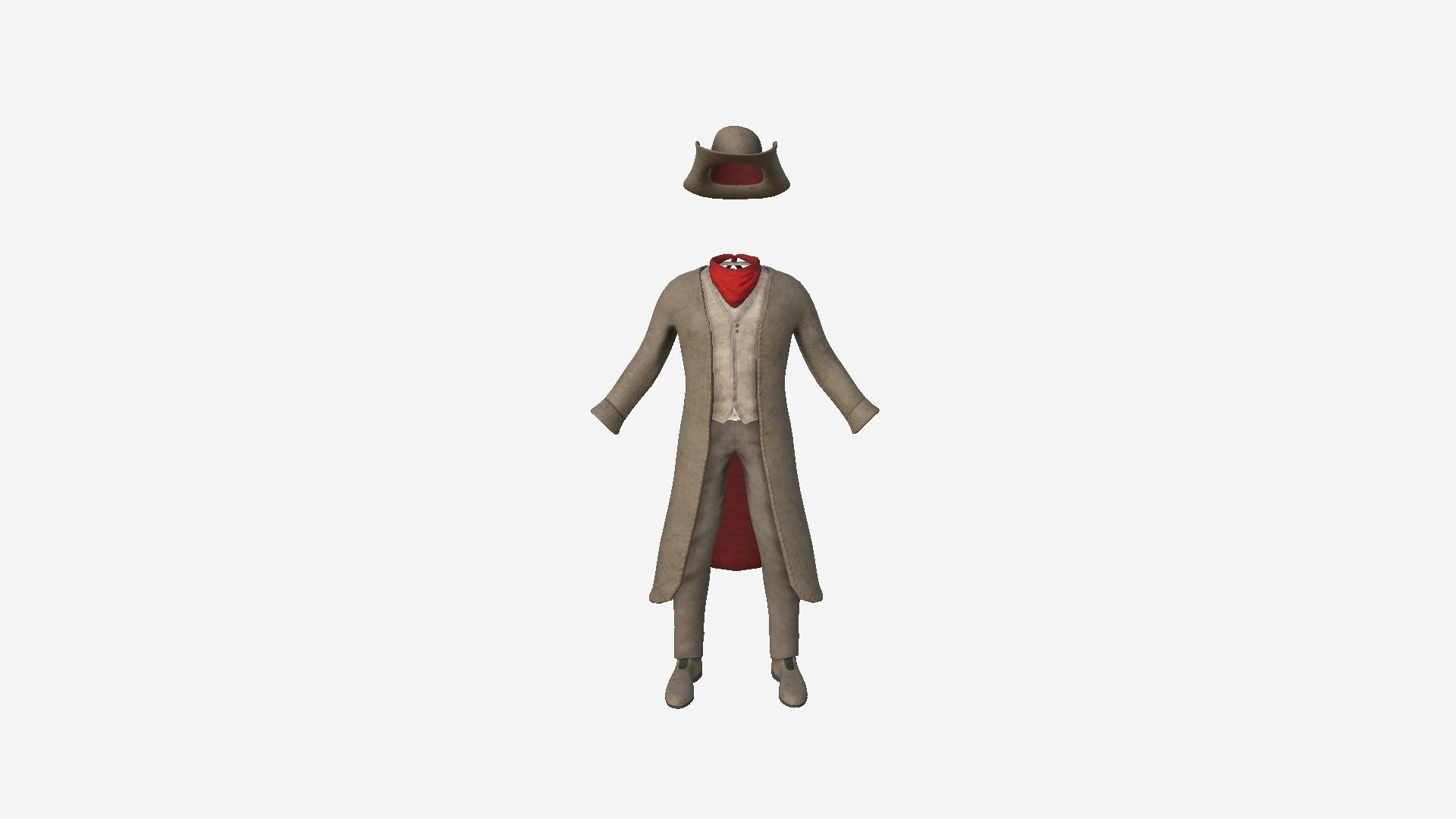 08 Cowboy Outfits A - Character Fashion Design 3D Model Collection_52