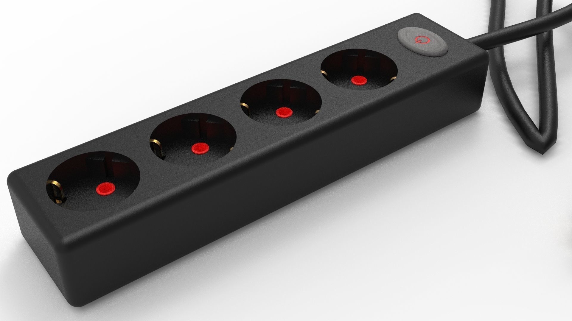 FOUR INPUT CORDED SOCKET 3D model_21