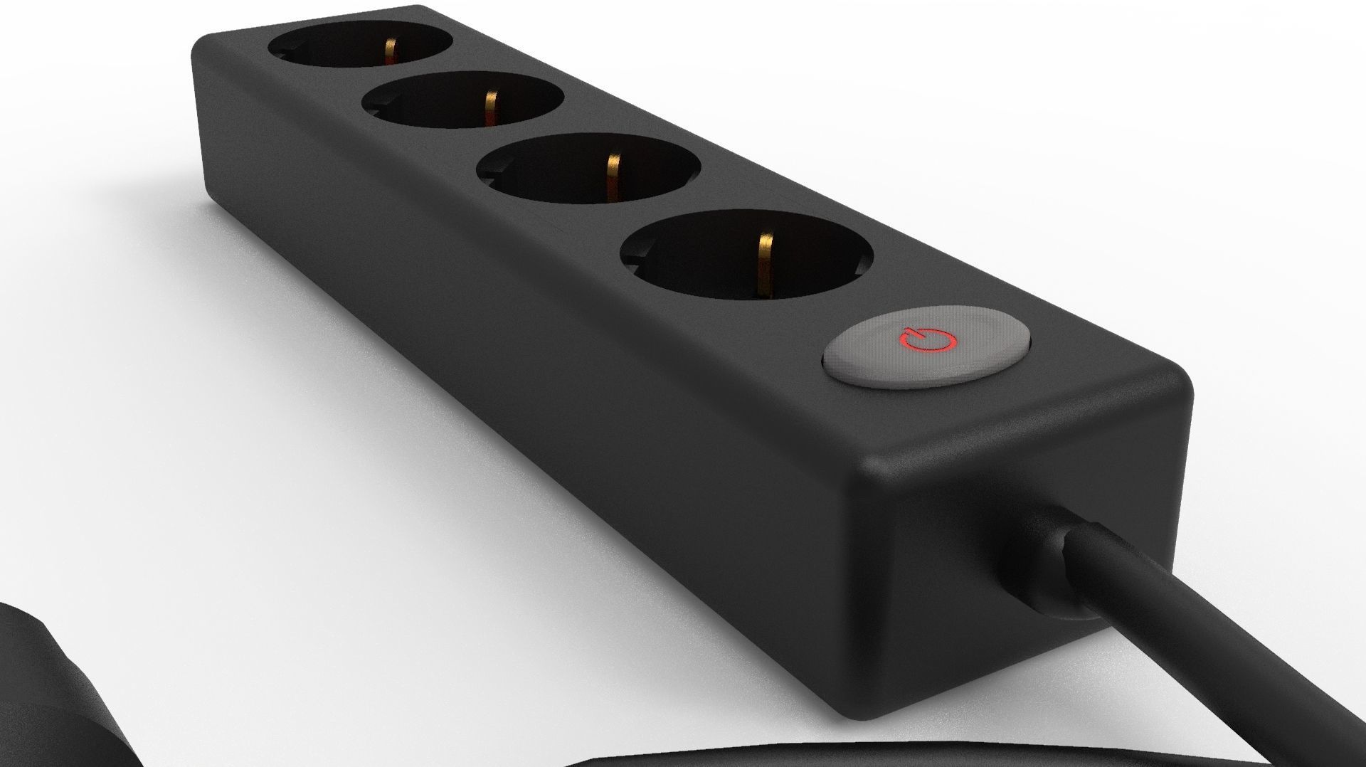 FOUR INPUT CORDED SOCKET 3D model_23