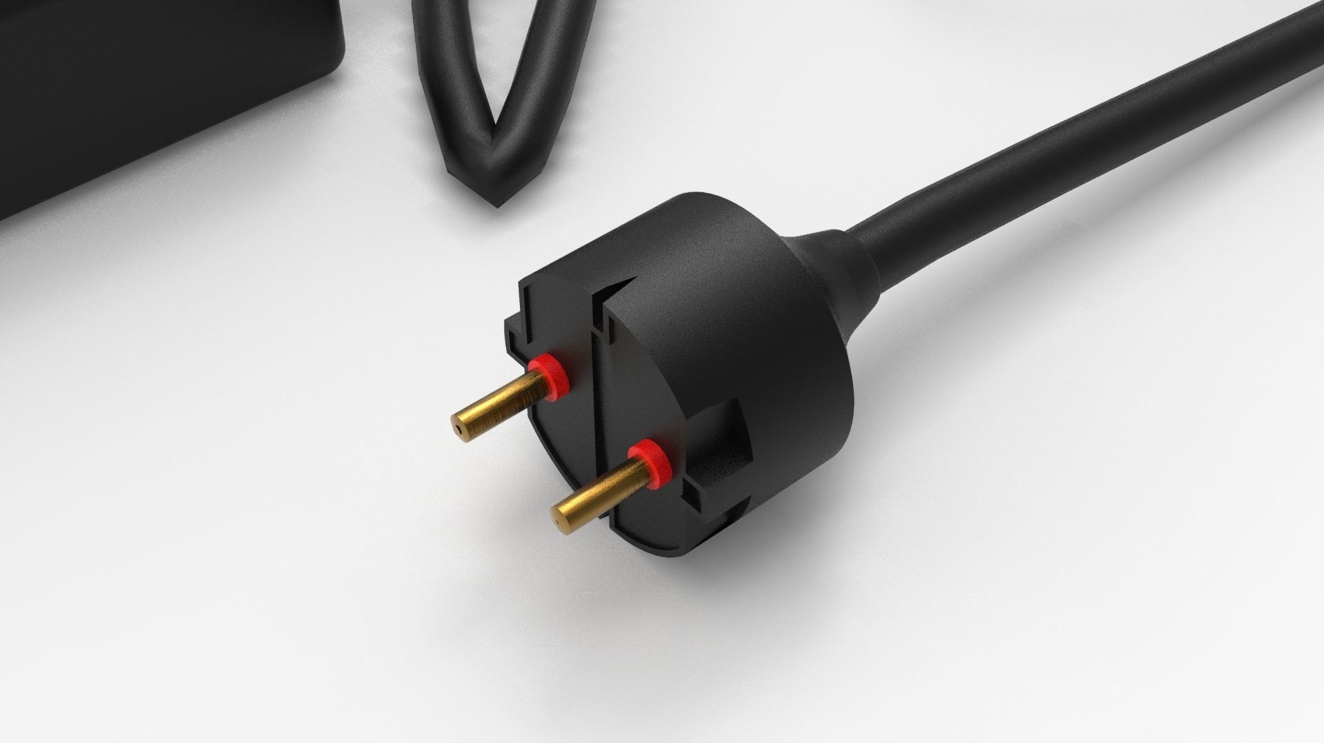 FOUR INPUT CORDED SOCKET 3D model_13