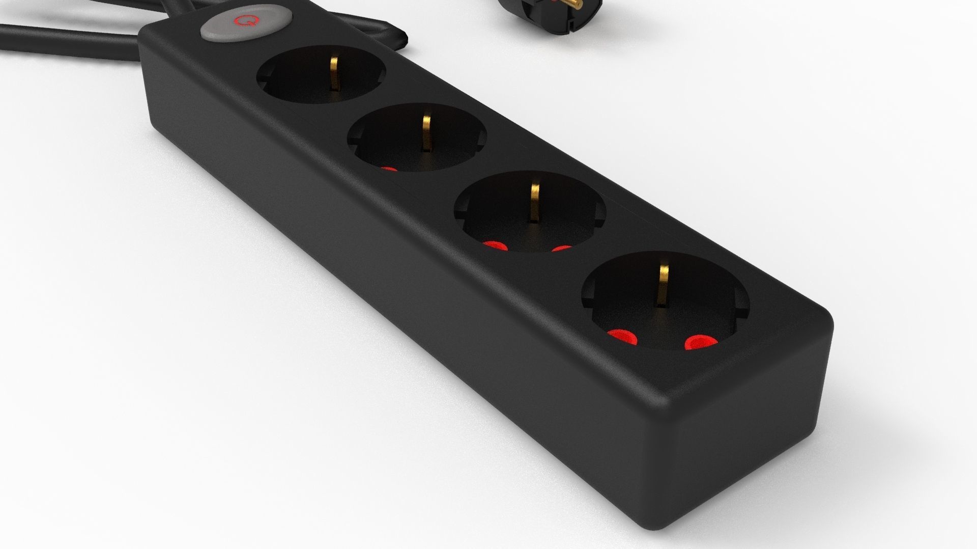 FOUR INPUT CORDED SOCKET 3D model_20