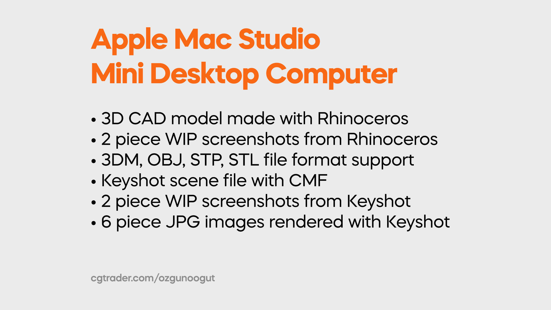 Apple Mac Studio 2022 Mini Desktop Computer 3D model_1