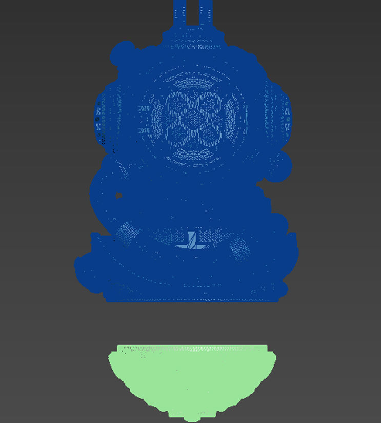 Pendant of Diving Suit in Steampunk Style  3D print model_9