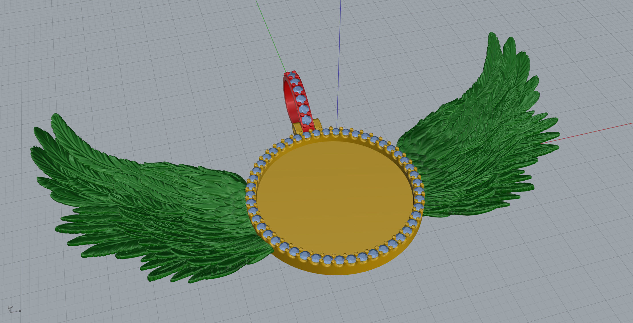 Round Frame Small Size 2 Options  3D print model_8