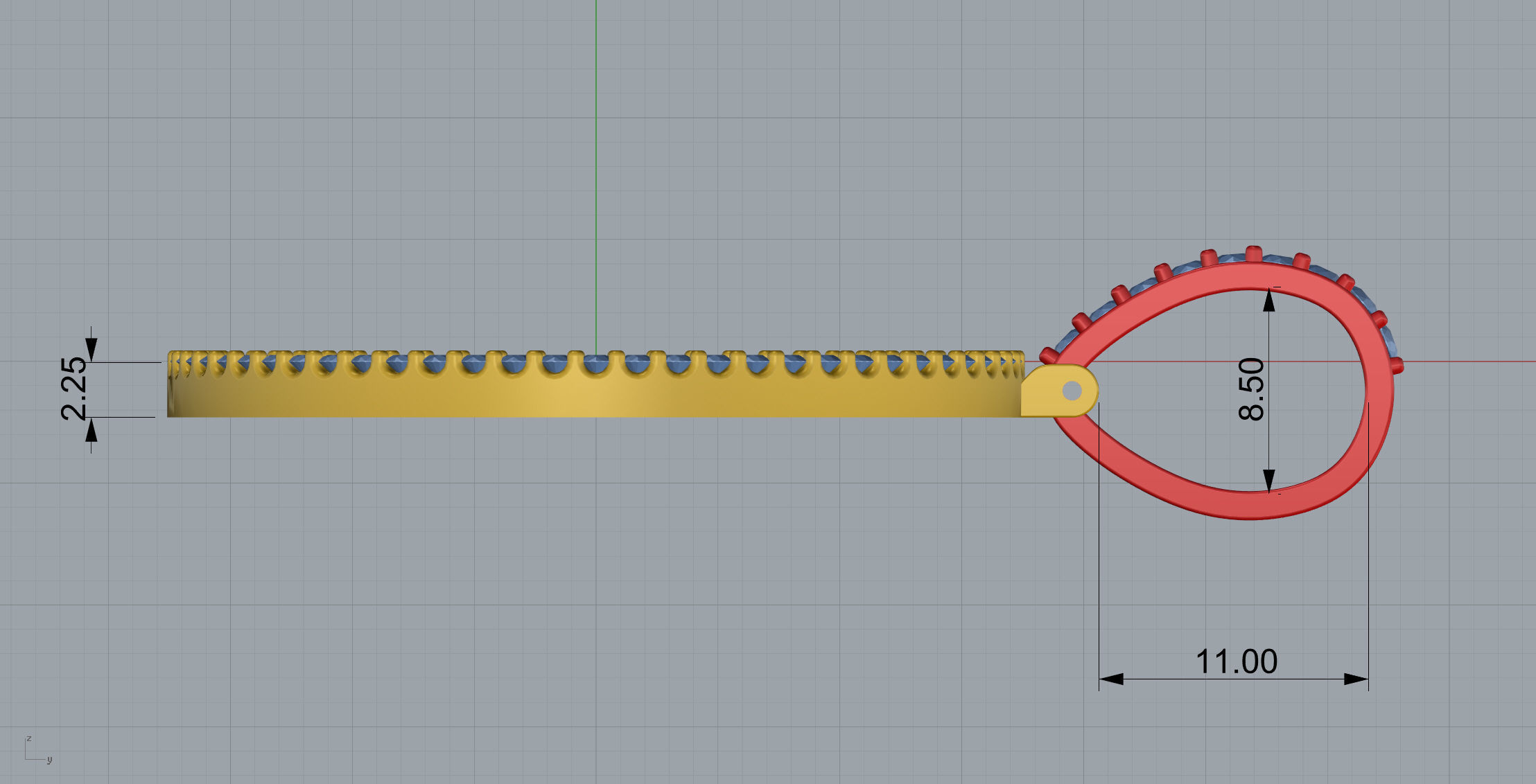 Round Frame Small Size 2 Options  3D print model_10