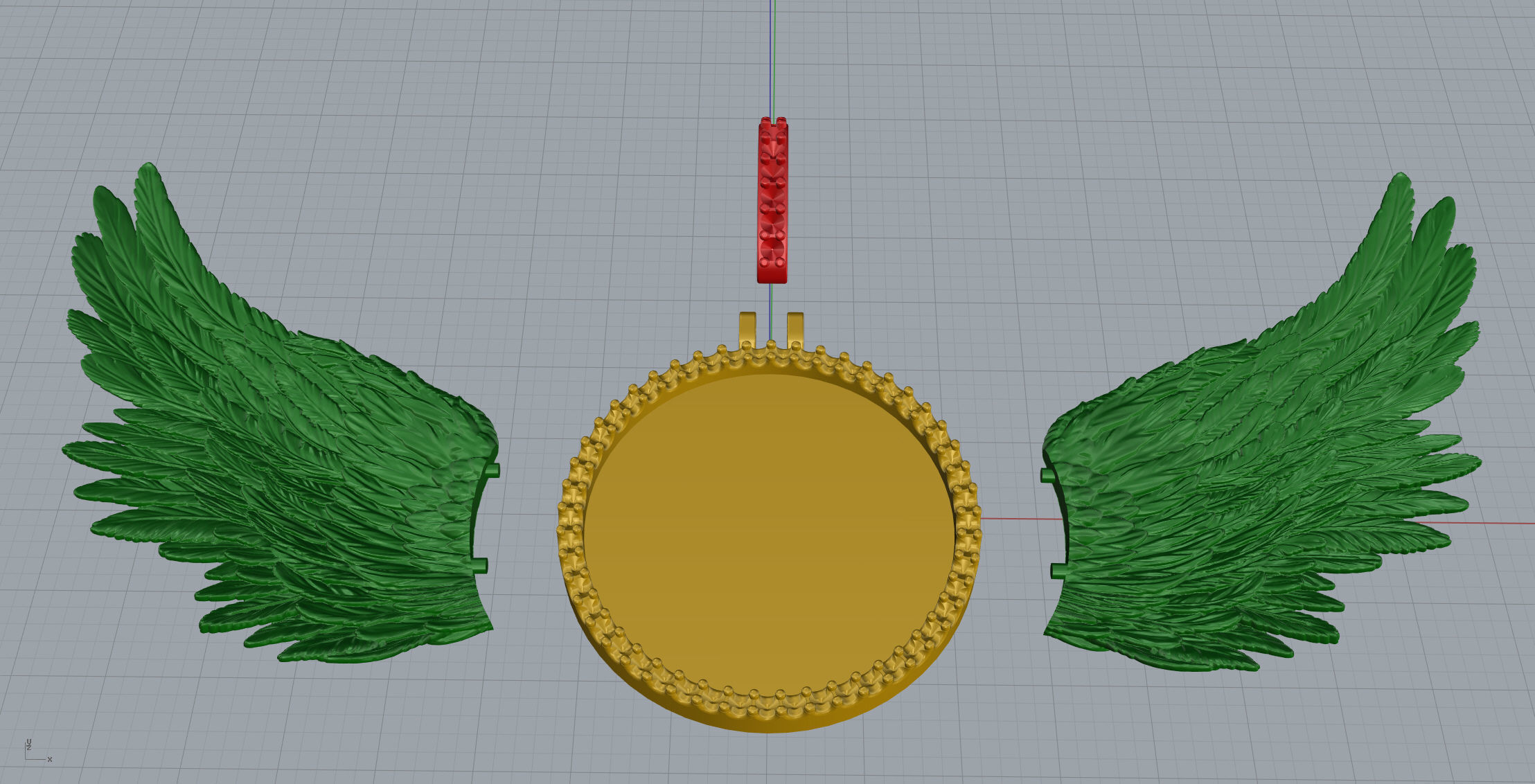 Round Frame Small Size 2 Options  3D print model_14