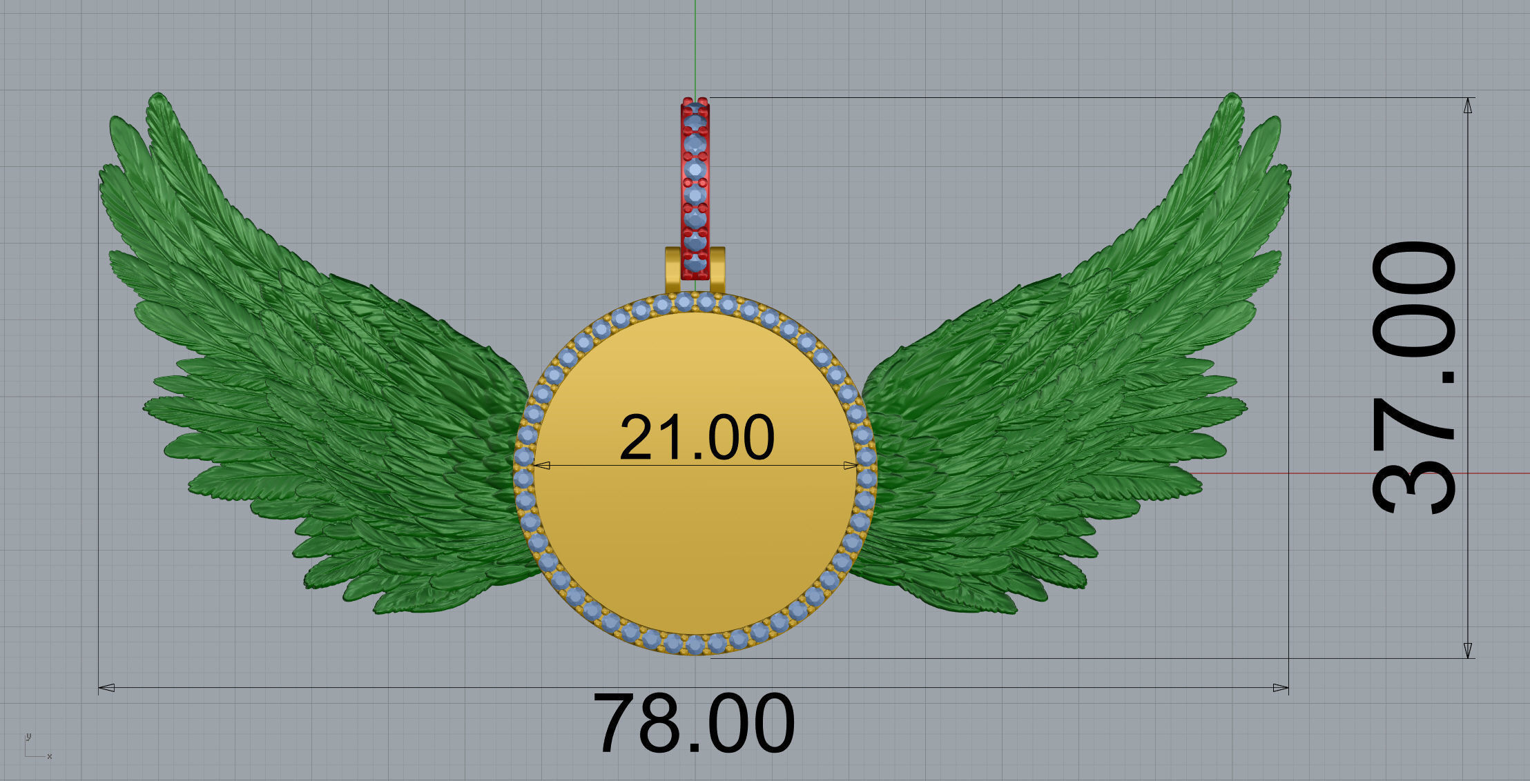 Round Frame Small Size 2 Options  3D print model_15