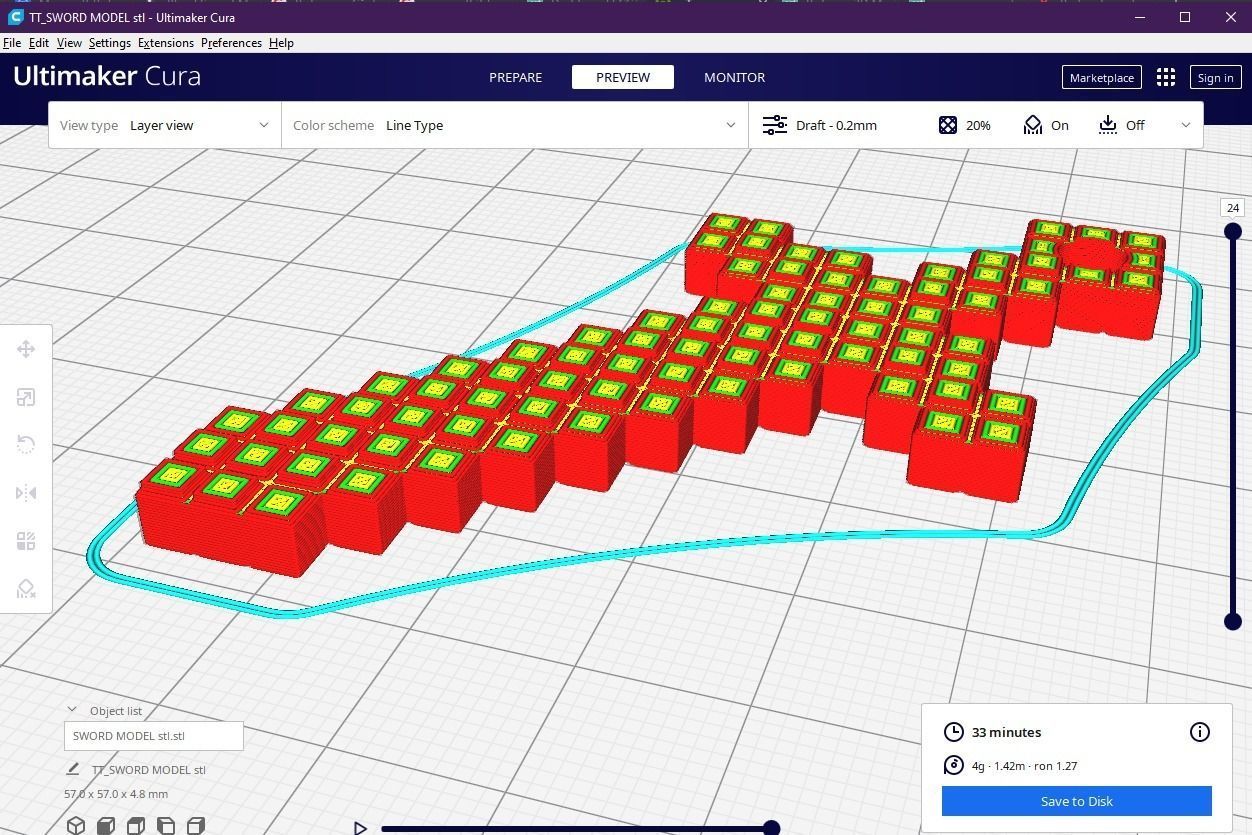 Sword Minecraft 3D print model_14