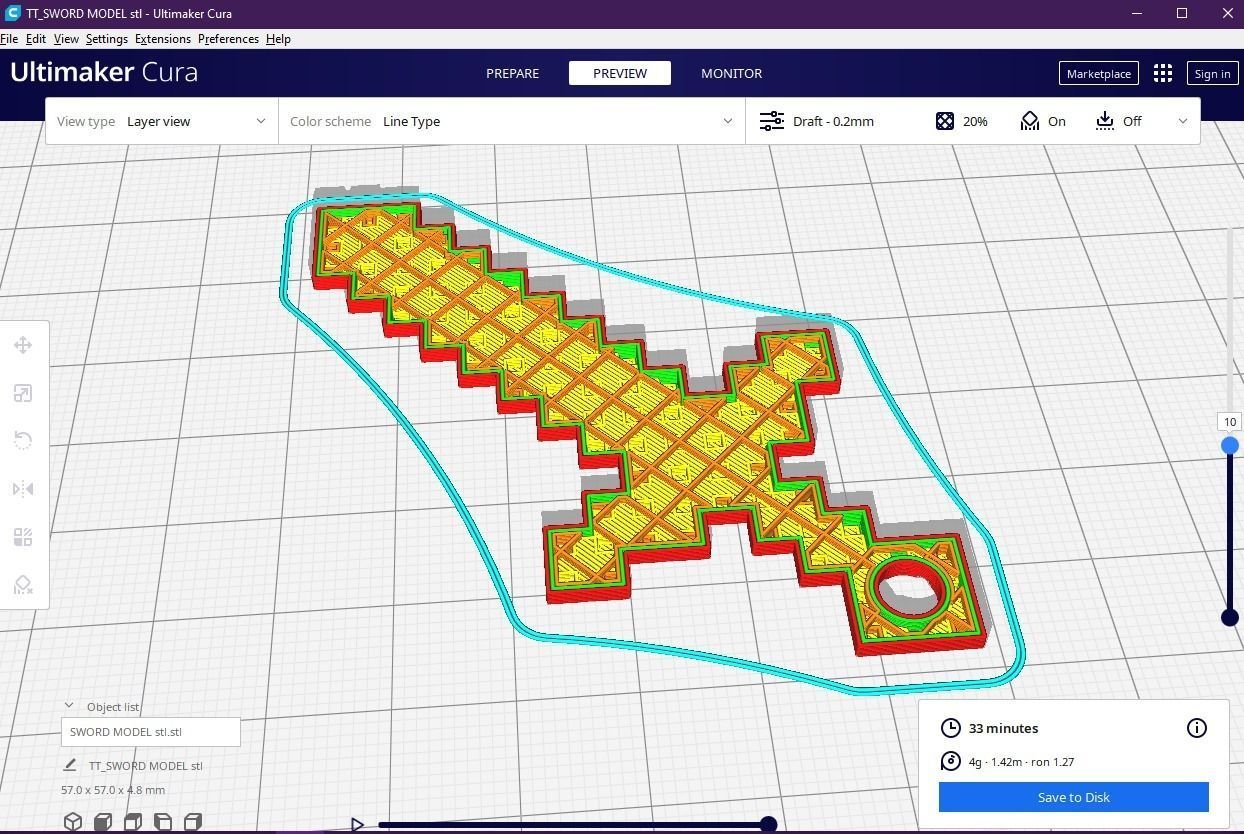 Sword Minecraft 3D print model_13