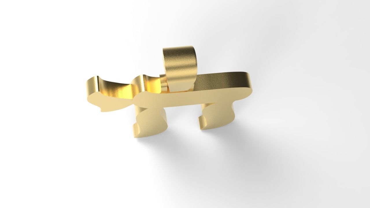 Jewish Chai Pendant 3D Print model 3D print model_6