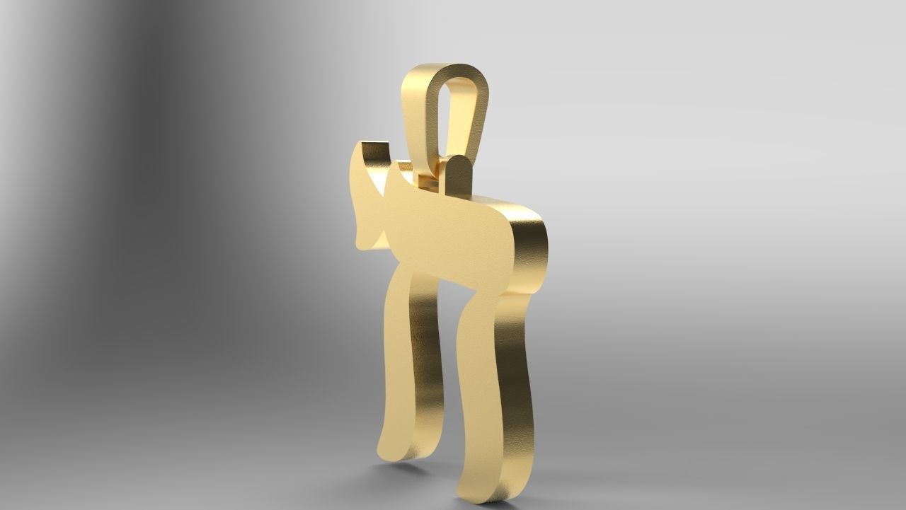 Jewish Chai Pendant 3D Print model 3D print model_5