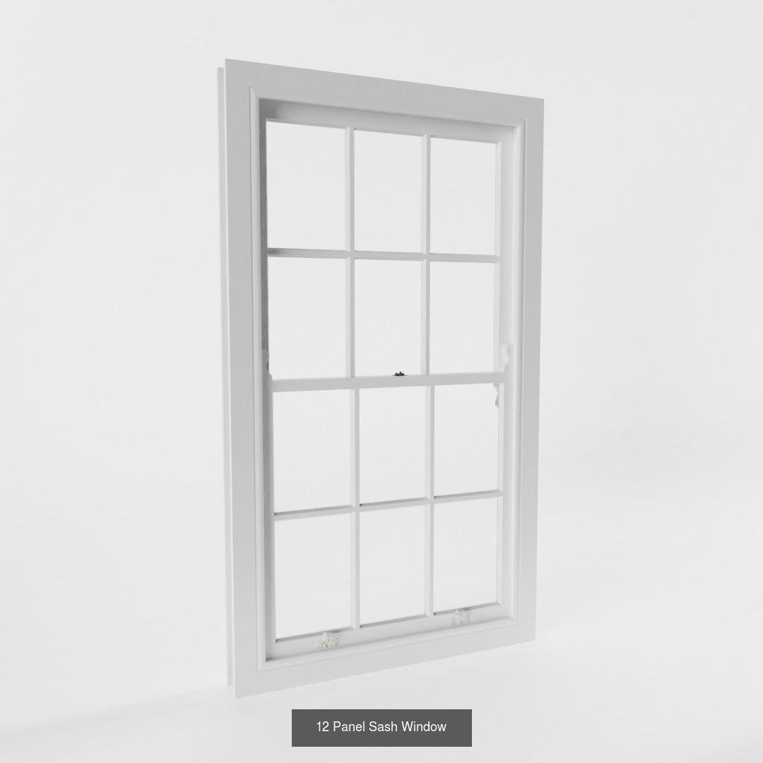 Sash Windows 3D Model Collection_5