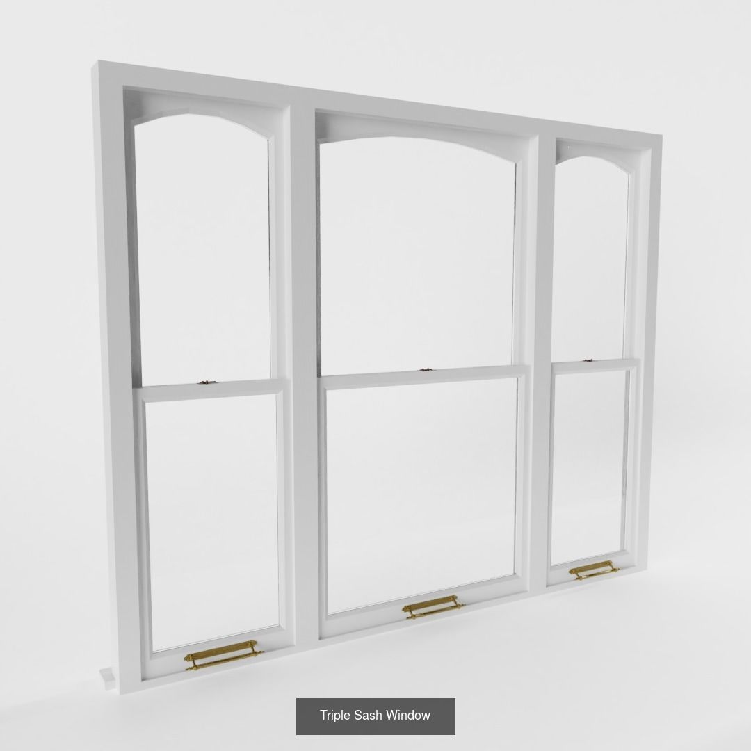 Sash Windows 3D Model Collection_6