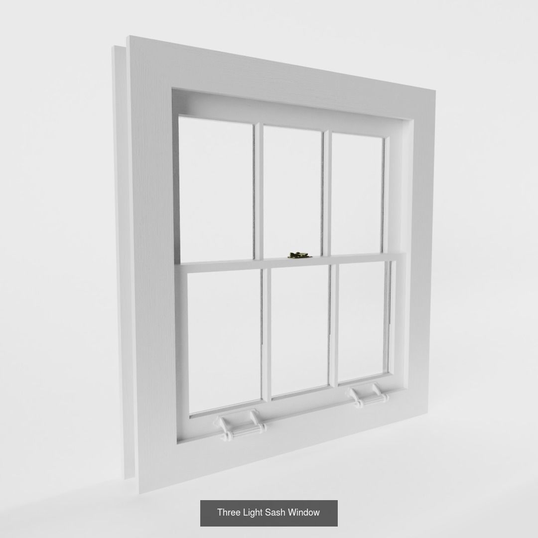 Sash Windows 3D Model Collection_8